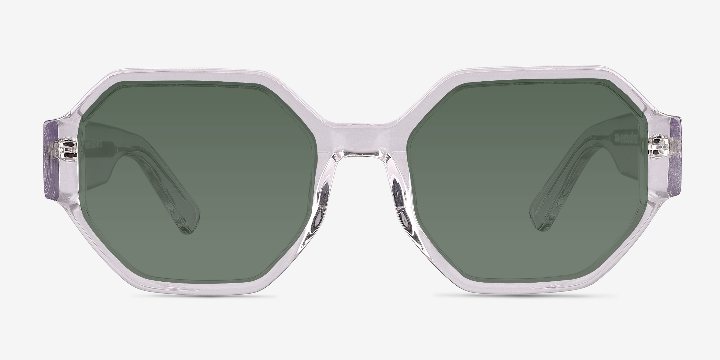 Mirror Clear Crystal AcétateSoleil de Lunette de vue d'EyeBuyDirect, Vue de Face