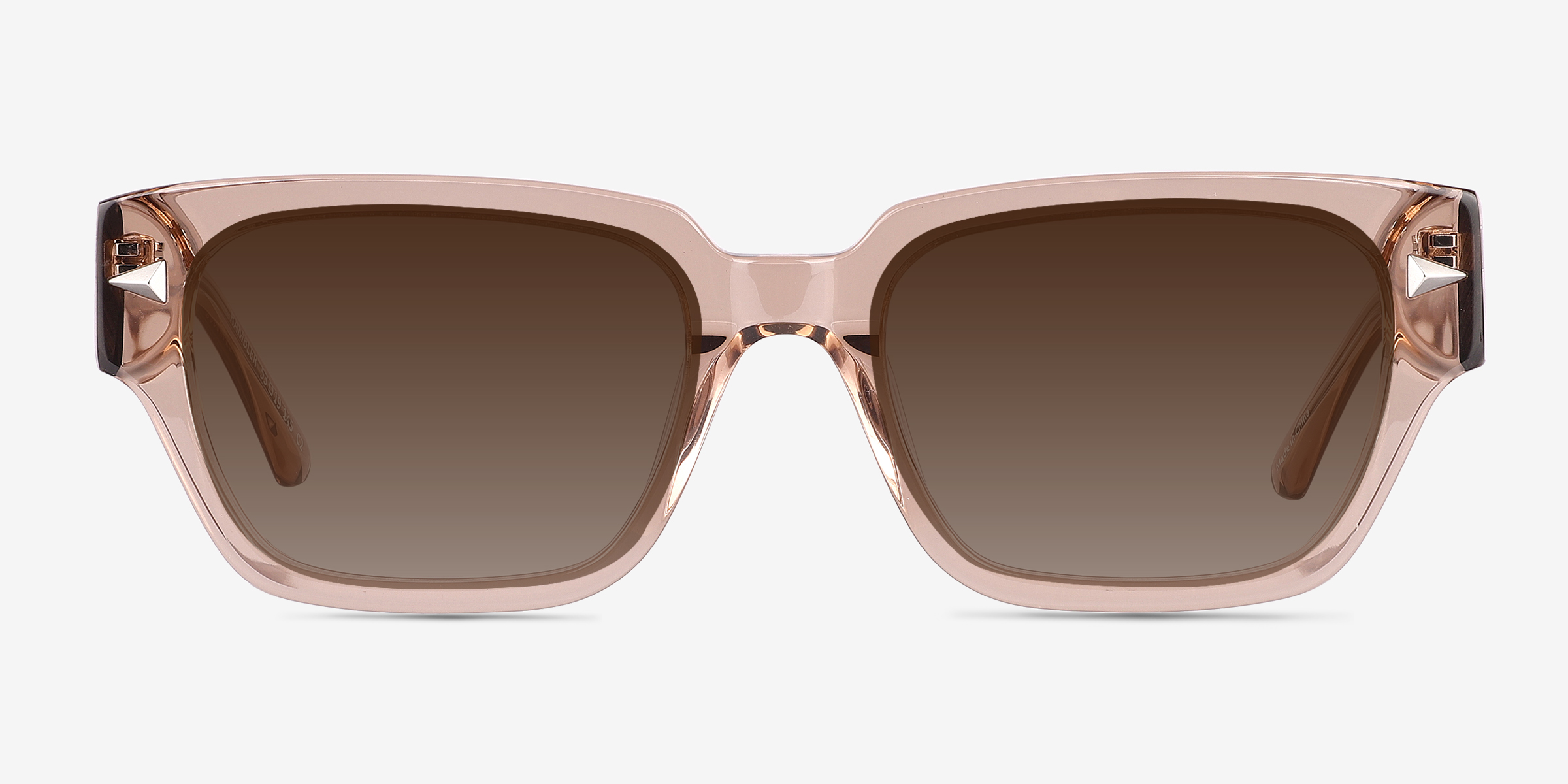 Rambler Crystal Brown AcétateSoleil de Lunette de vue d'EyeBuyDirect, Vue de Face