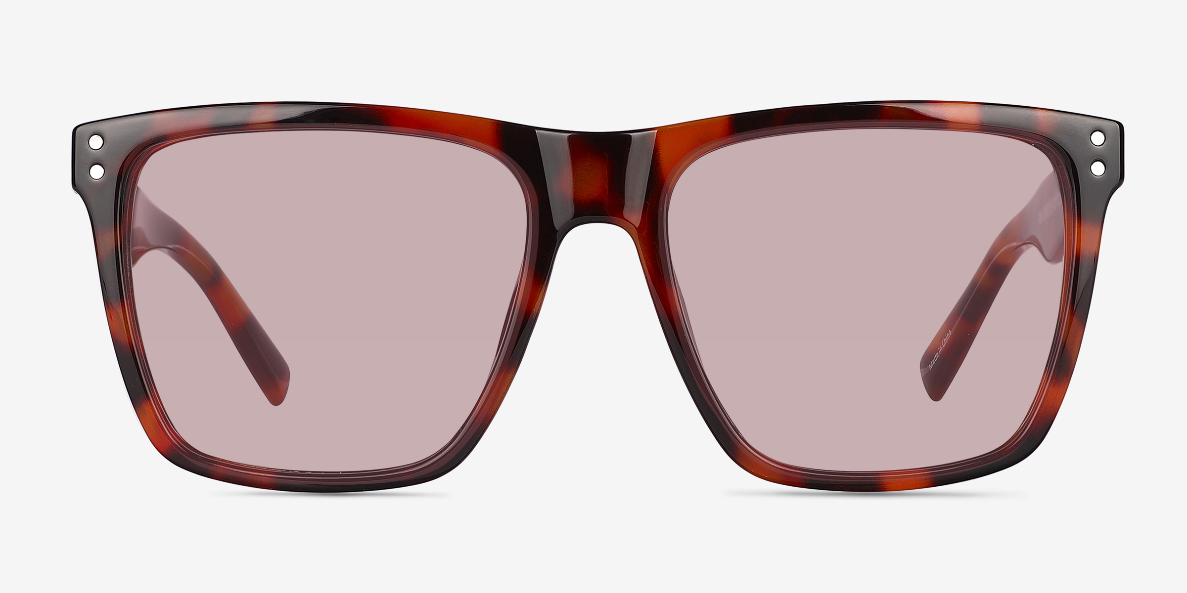 Leisure Écaille Noire PlastiqueSoleil de Lunette de vue d'EyeBuyDirect, Vue de Face