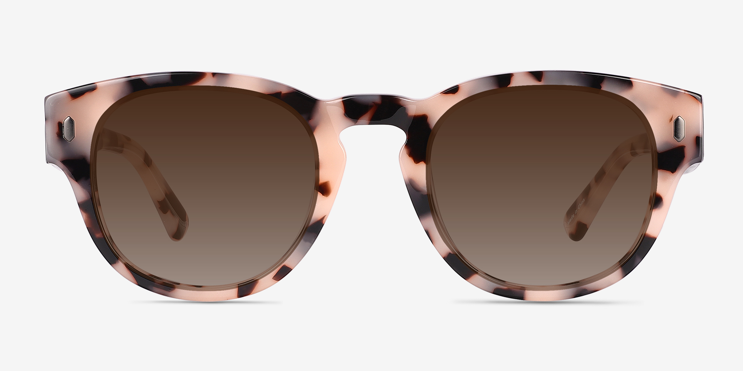 Bixby Écaille ivoire AcétateSoleil de Lunette de vue d'EyeBuyDirect, Vue de Face