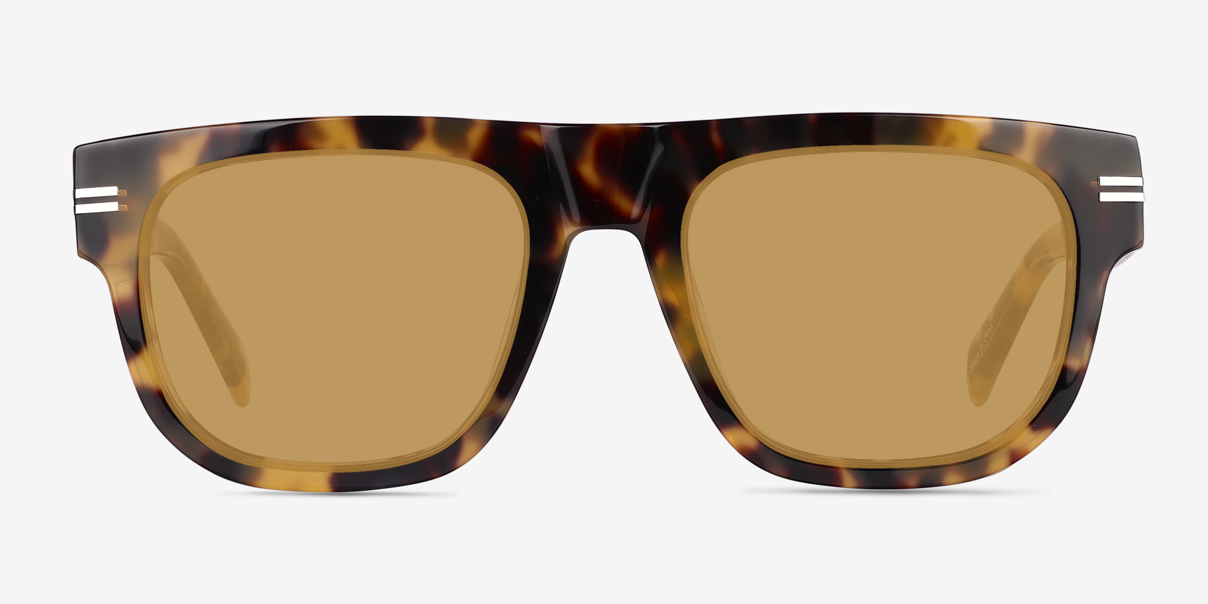 Books Spotty Tortoise AcétateSoleil de Lunette de vue d'EyeBuyDirect, Vue de Face