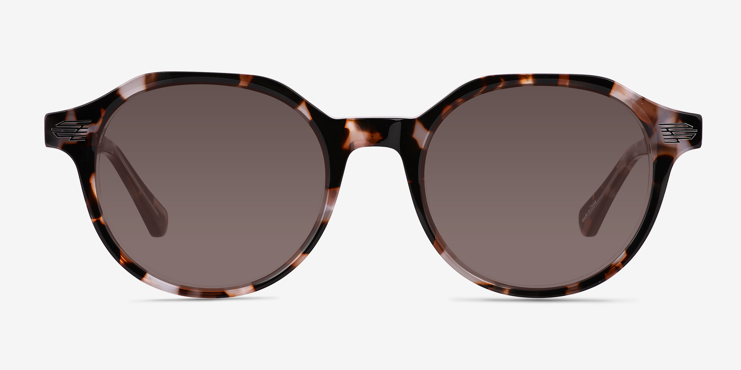 Beaux Écailles AcétateSoleil de Lunette de vue d'EyeBuyDirect, Vue de Face