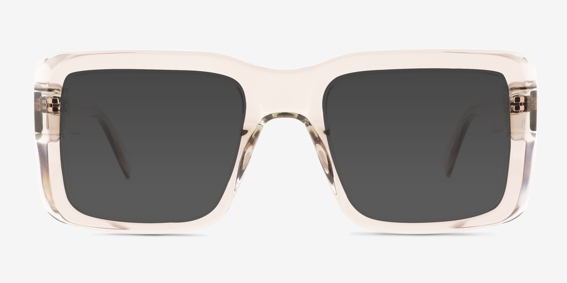 Vinca Crystal Gray Éco-responsableSoleil de Lunette de vue d'EyeBuyDirect, Vue de Face