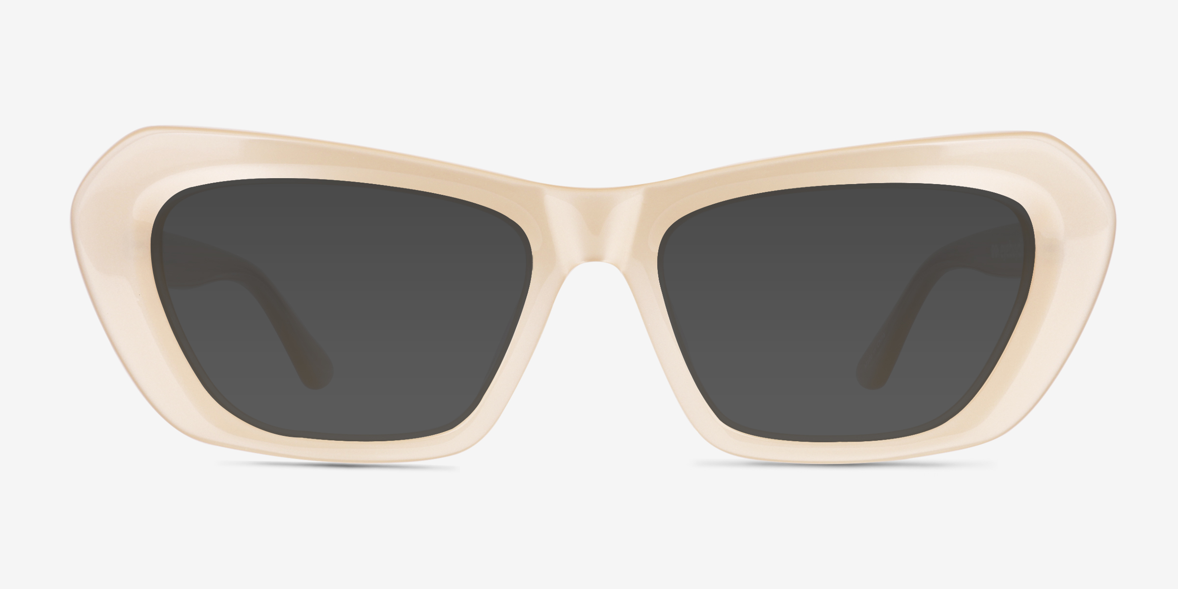 Rosy Cream AcétateSoleil de Lunette de vue d'EyeBuyDirect, Vue de Face