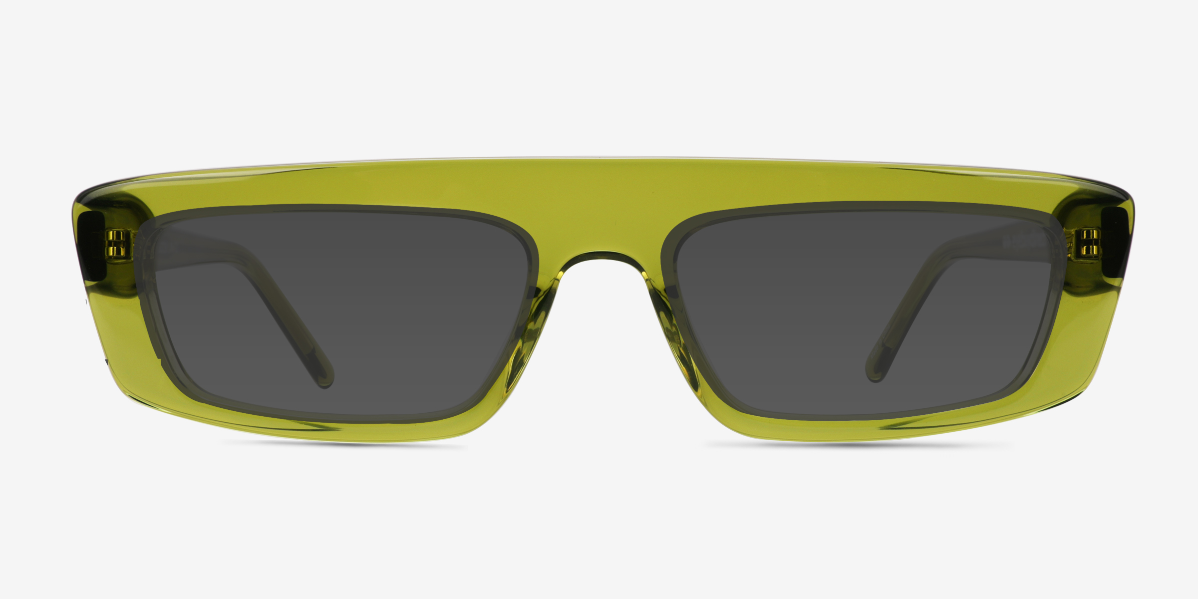 Novo Crystal Olive Green AcétateSoleil de Lunette de vue d'EyeBuyDirect, Vue de Face