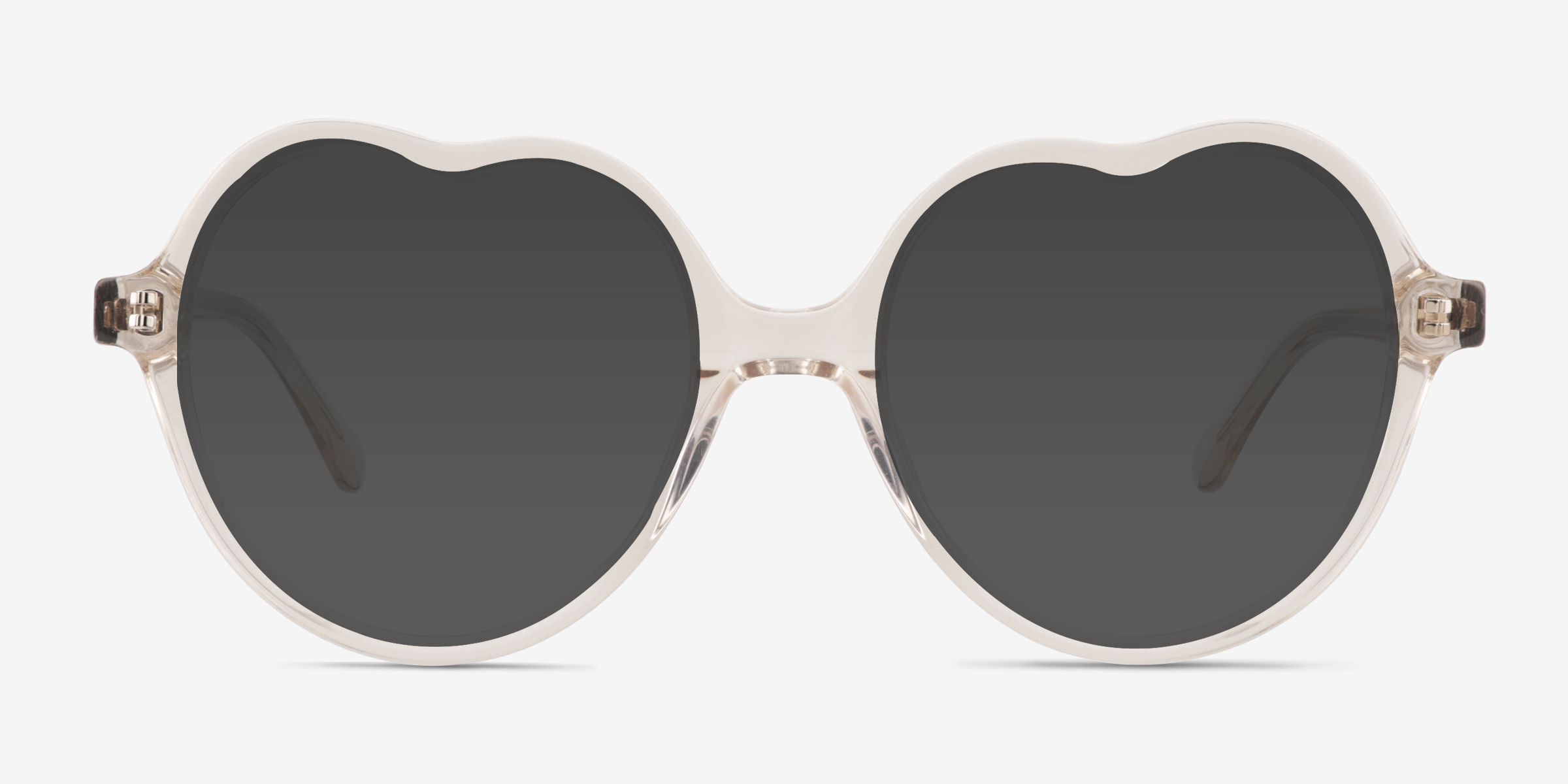 Amora Crystal Brown AcétateSoleil de Lunette de vue d'EyeBuyDirect, Vue de Face