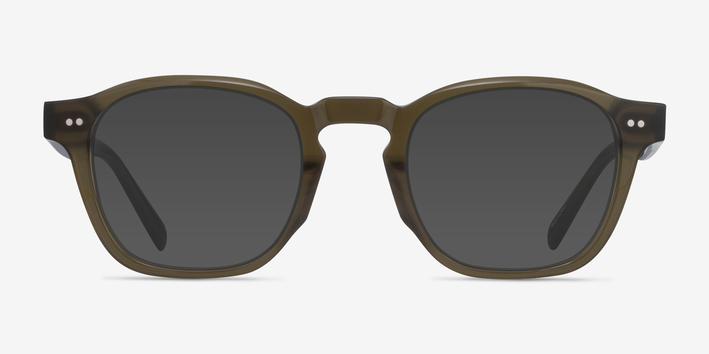 Lennox Vert Éco-responsableSoleil de Lunette de vue d'EyeBuyDirect, Vue de Face