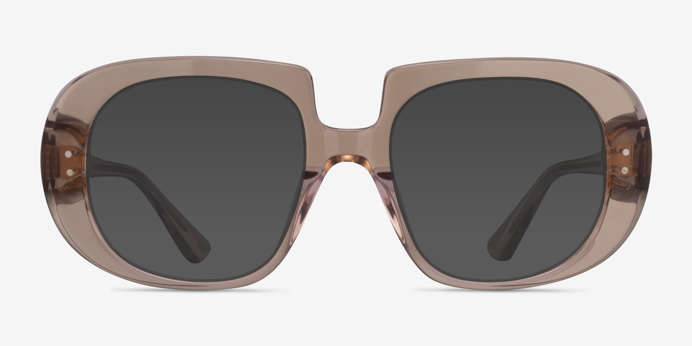 Dawn Crystal Light Brown Éco-responsableSoleil de Lunette de vue d'EyeBuyDirect, Vue de Face