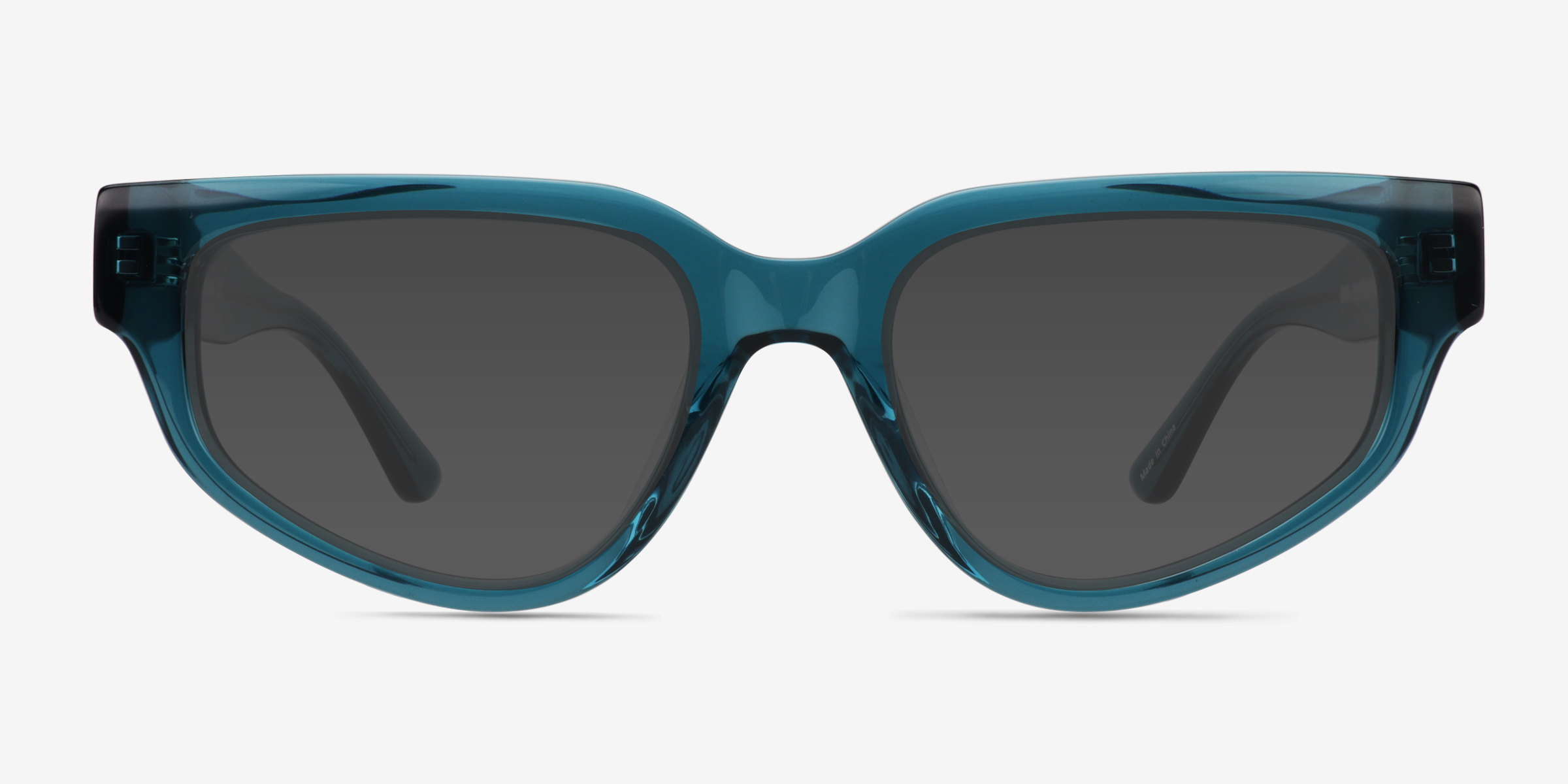 Enoch Crystal Blue Green AcétateSoleil de Lunette de vue d'EyeBuyDirect, Vue de Face