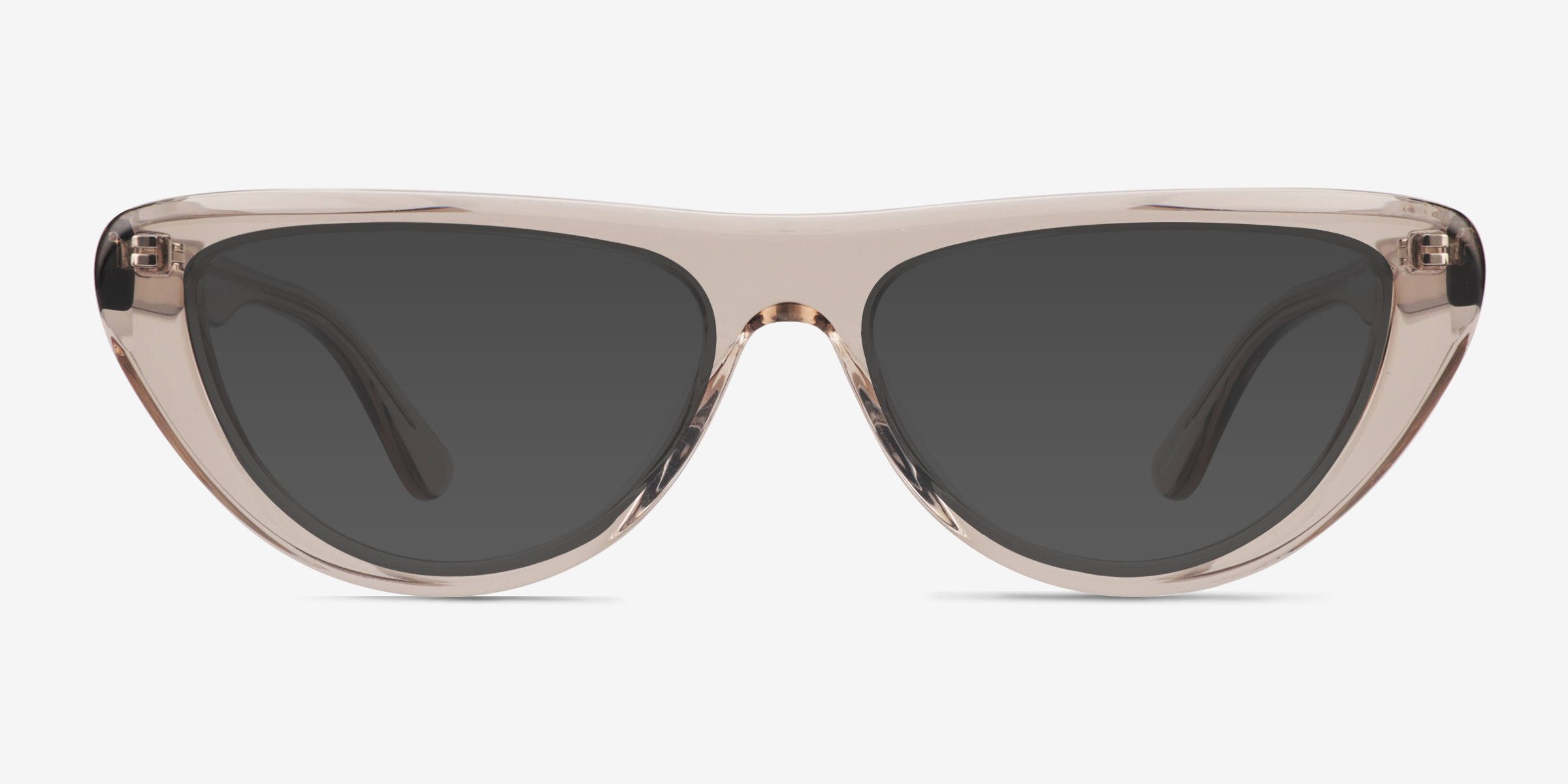 Cayla Crystal Gray AcétateSoleil de Lunette de vue d'EyeBuyDirect, Vue de Face