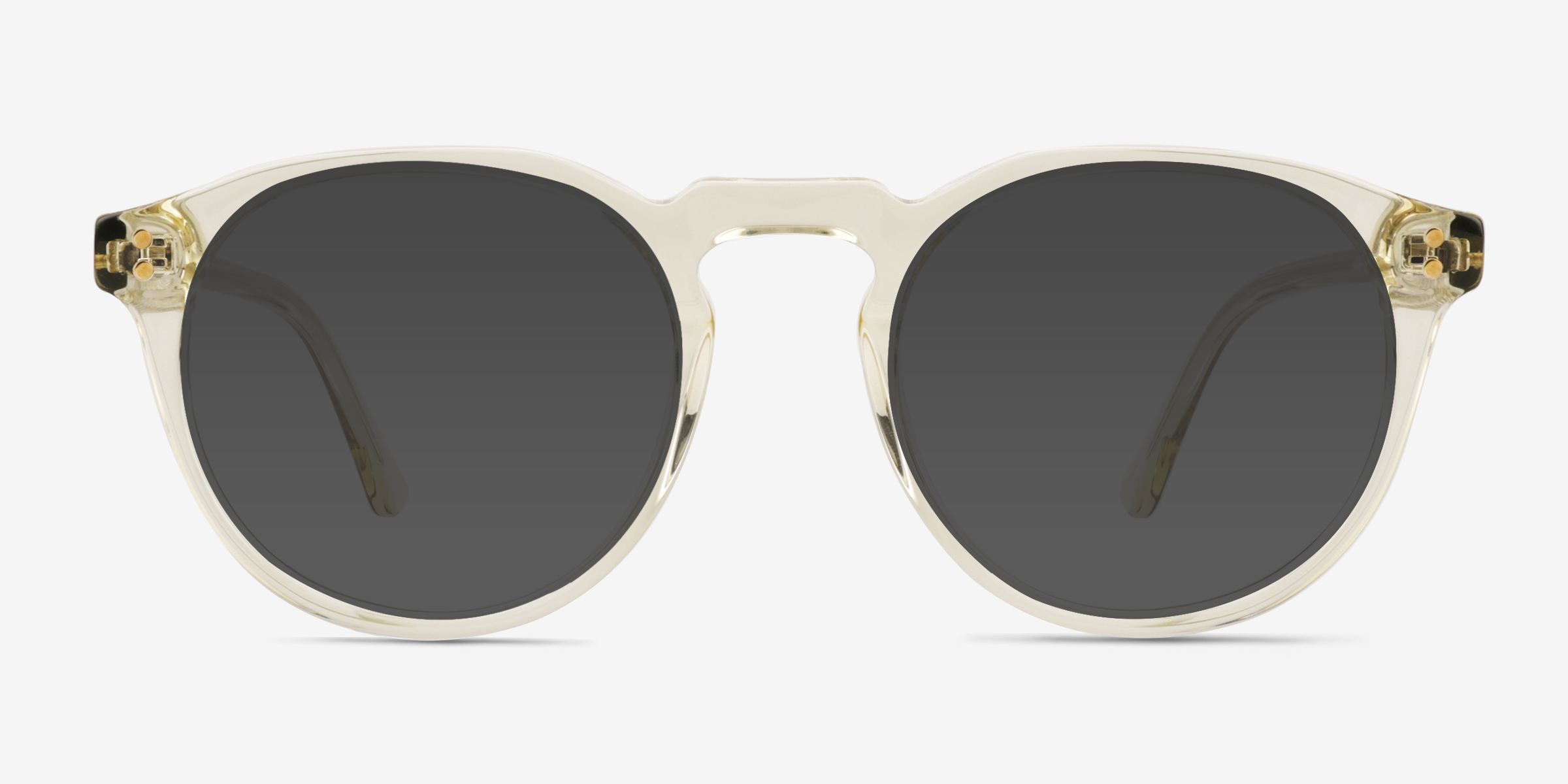 Begin Crystal Yellow AcétateSoleil de Lunette de vue d'EyeBuyDirect, Vue de Face