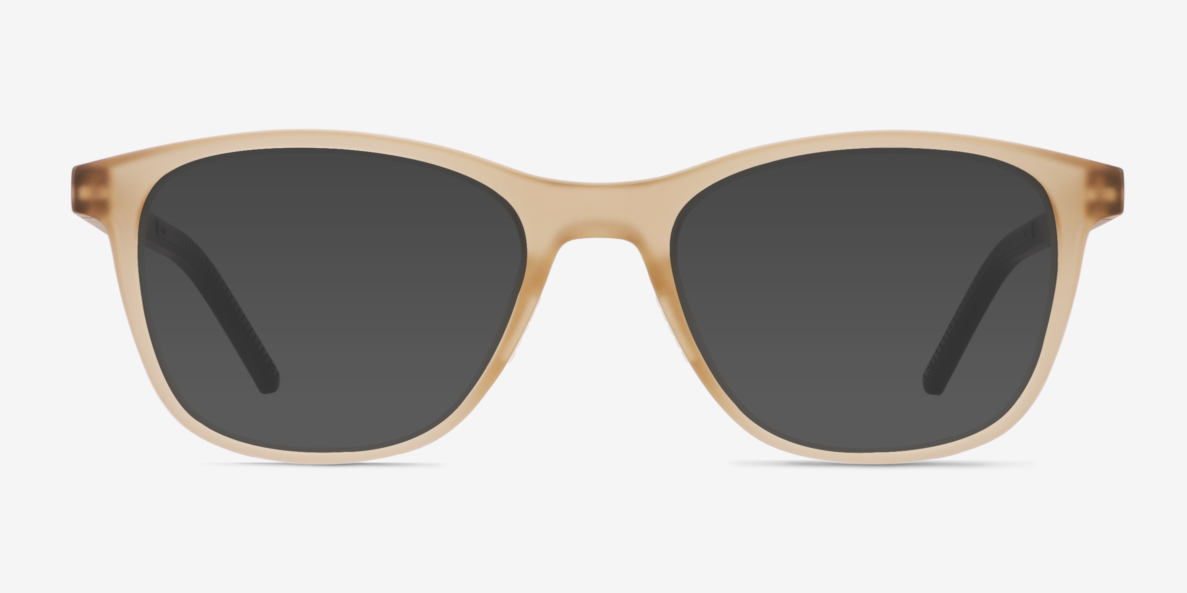 Resurge Matte Crystal Brown PlastiqueSoleil de Lunette de vue d'EyeBuyDirect, Vue de Face