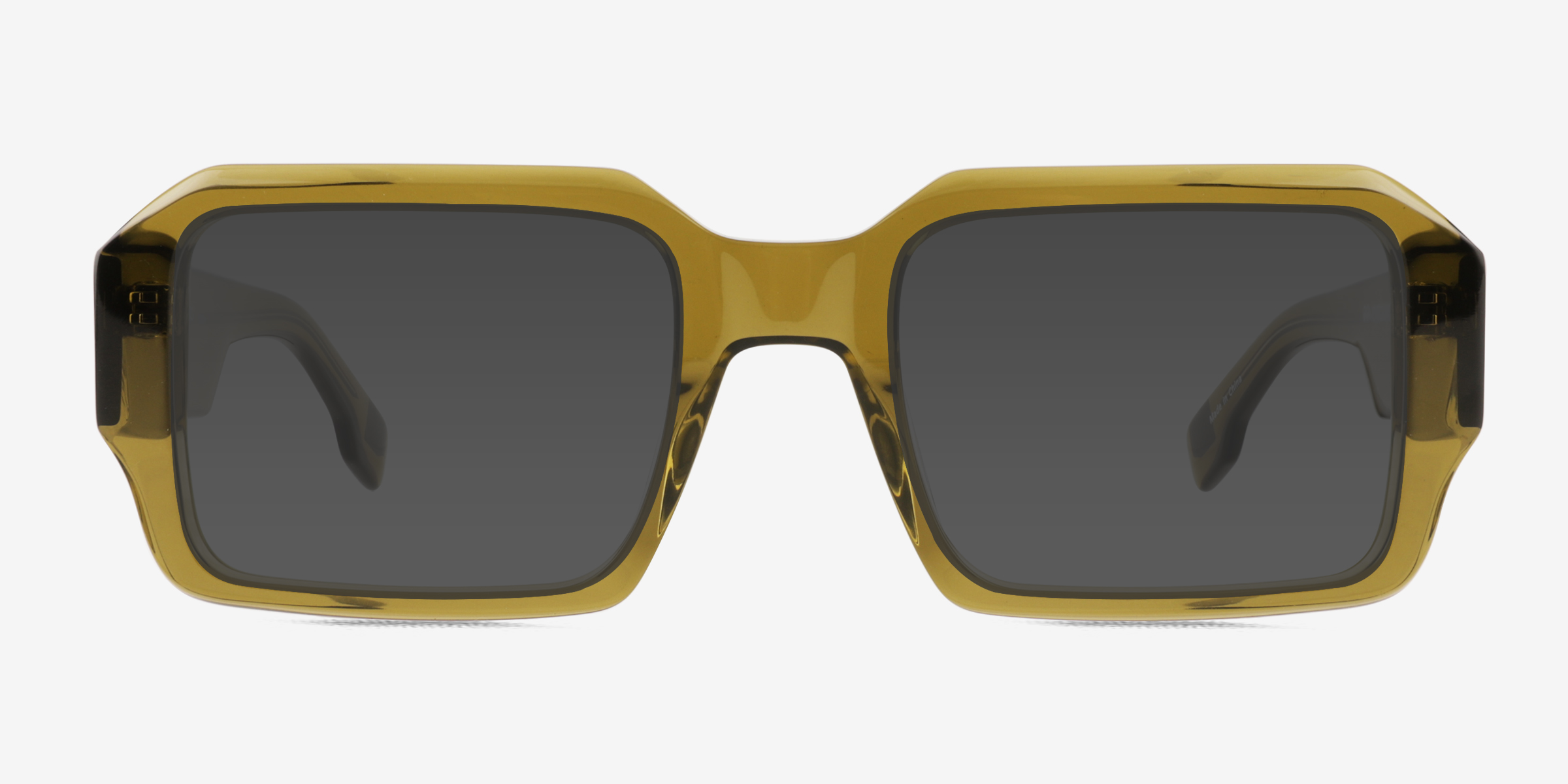 Arin Clear Green AcétateSoleil de Lunette de vue d'EyeBuyDirect, Vue de Face