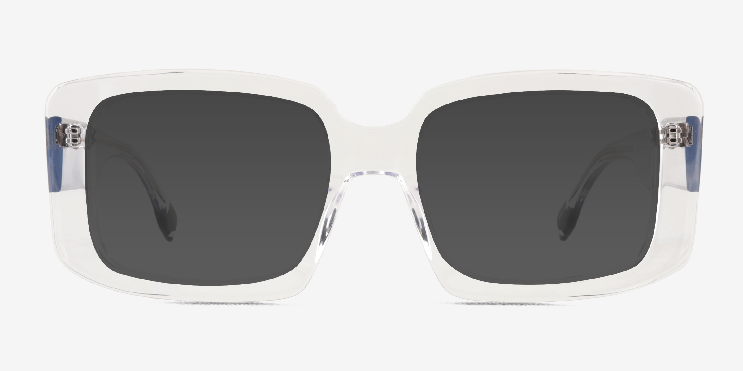 Colby Transparent AcétateSoleil de Lunette de vue d'EyeBuyDirect, Vue de Face