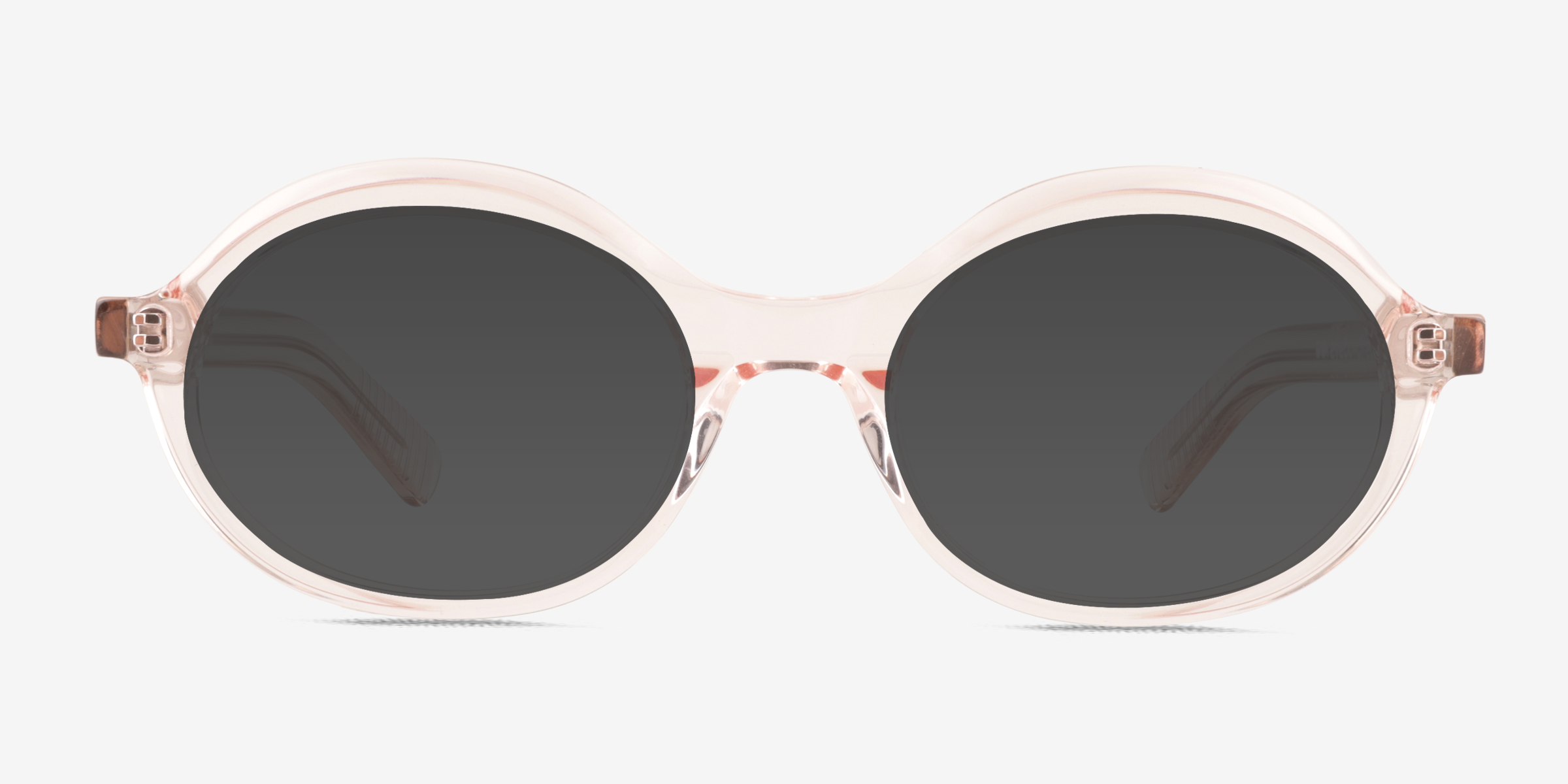 Melva Clear Champagne AcétateSoleil de Lunette de vue d'EyeBuyDirect, Vue de Face