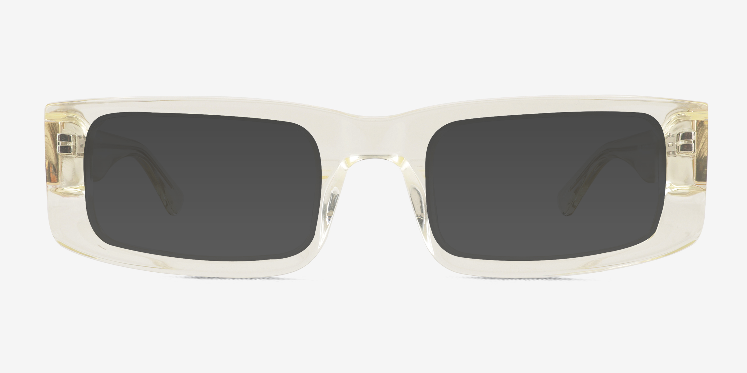 Alaric Clear Yellow AcétateSoleil de Lunette de vue d'EyeBuyDirect, Vue de Face