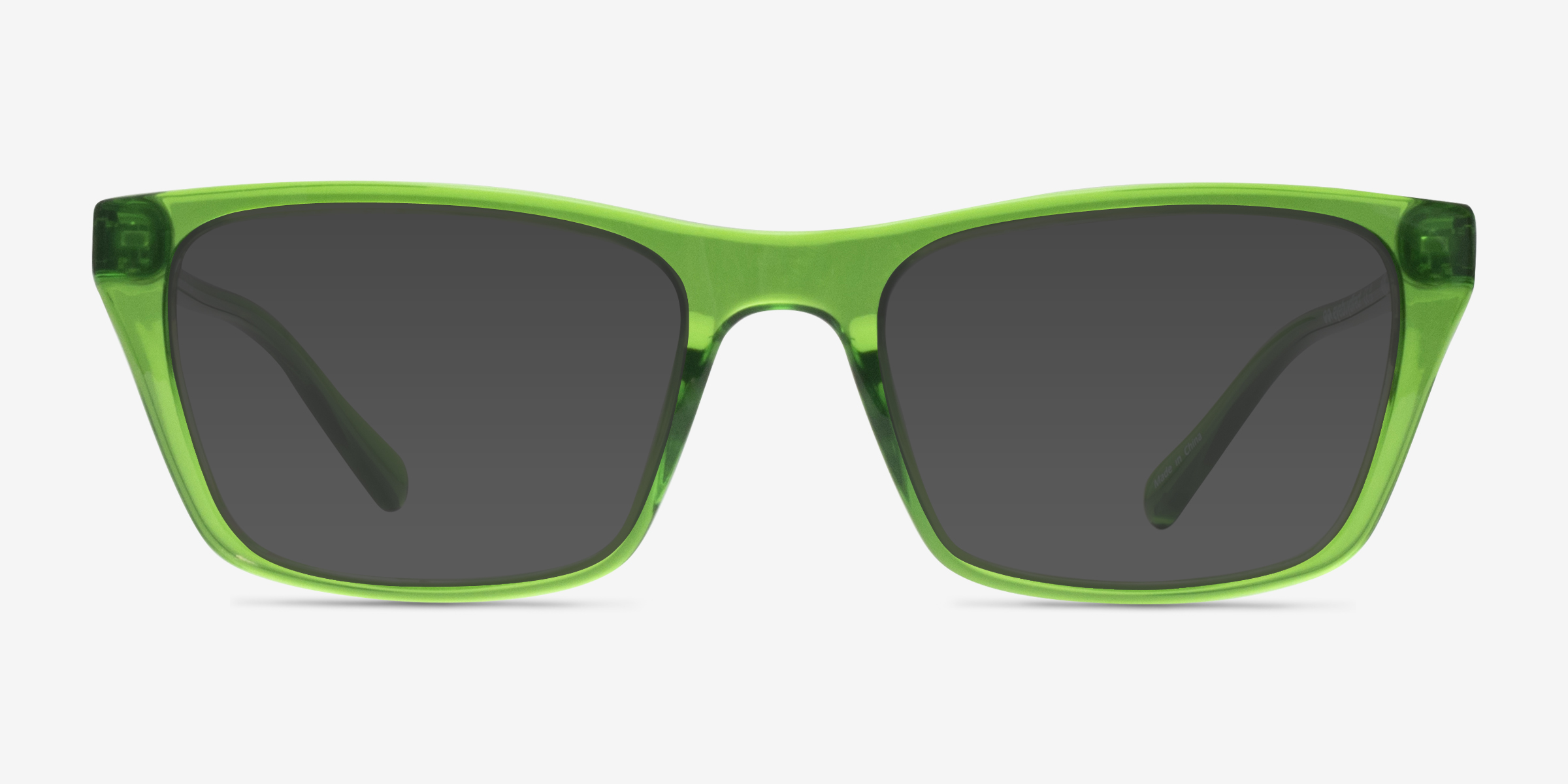 Seabreeze Clear Green PlastiqueSoleil de Lunette de vue d'EyeBuyDirect, Vue de Face