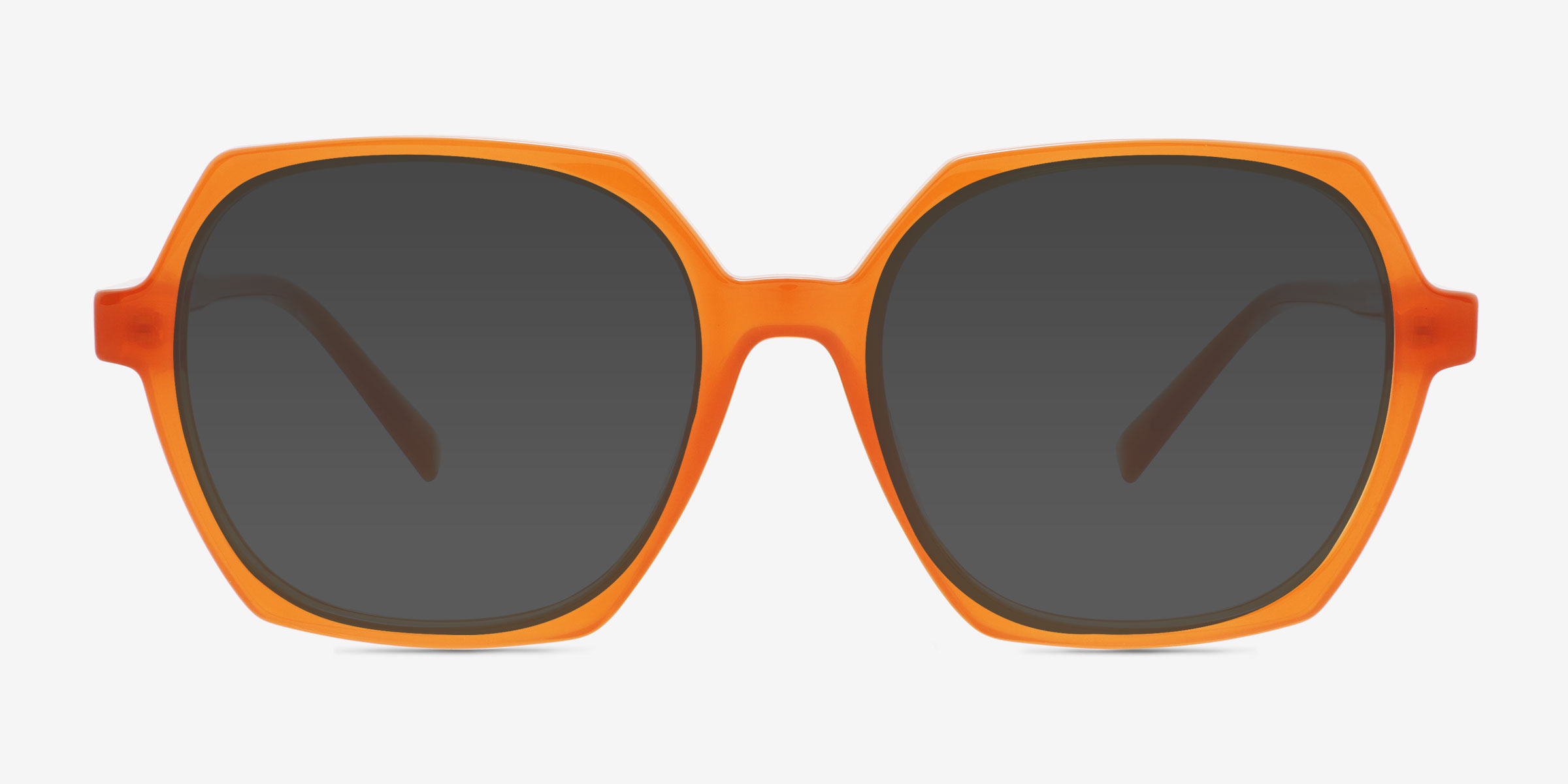 Froth Orange PlastiqueSoleil de Lunette de vue d'EyeBuyDirect, Vue de Face