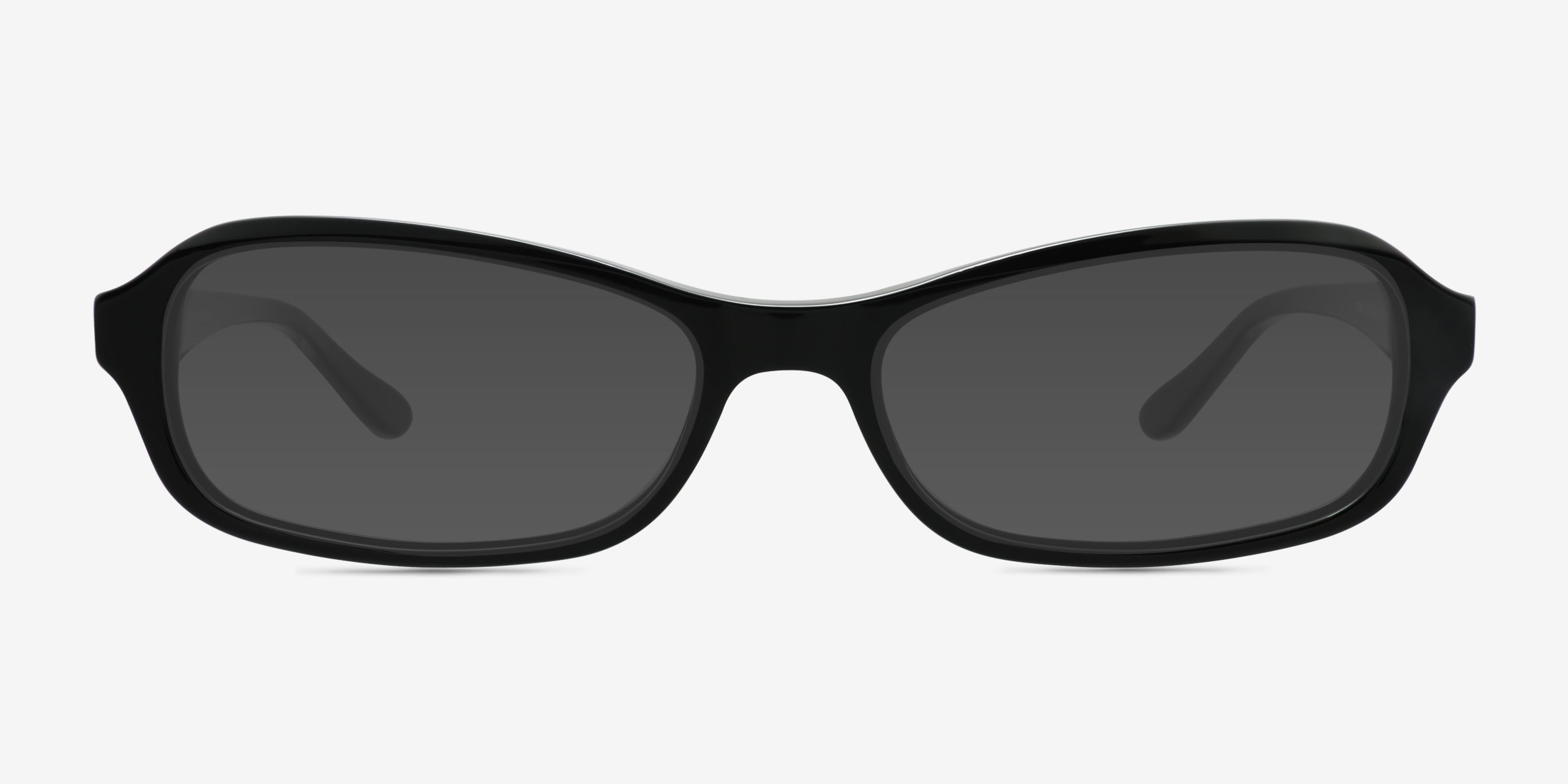 Robinson Noir AcétateSoleil de Lunette de vue d'EyeBuyDirect, Vue de Face