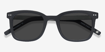 Matte Black Peach -  Metal Sunglasses