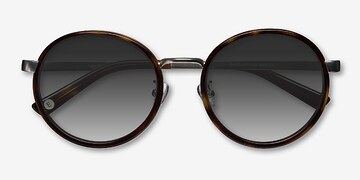 Tortoise Lady Bird -  Metal Sunglasses