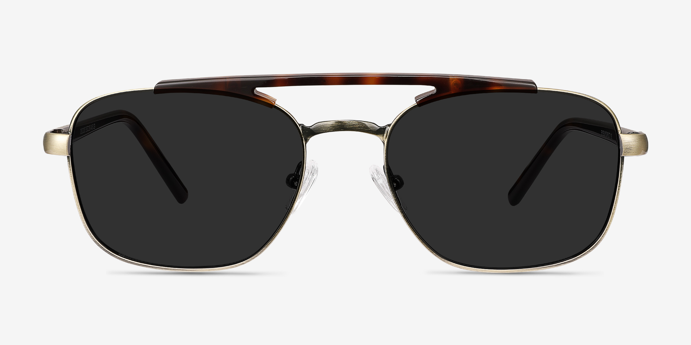 Decode Tortoise Bronze Acetate-metalSoleil de Lunette de vue d'EyeBuyDirect, Vue de Face