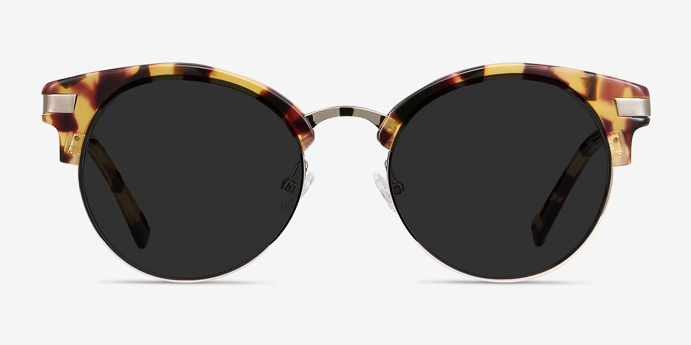 Kiri Écailles Acetate-metalSoleil de Lunette de vue d'EyeBuyDirect, Vue de Face