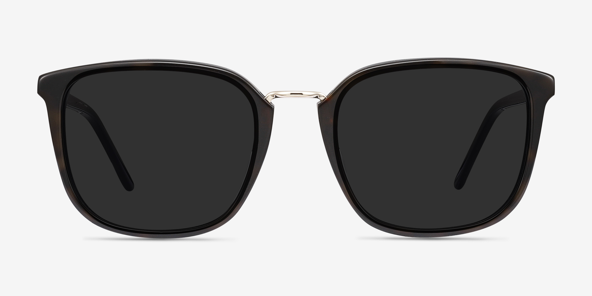 Yuma Écailles Acetate-metalSoleil de Lunette de vue d'EyeBuyDirect, Vue de Face