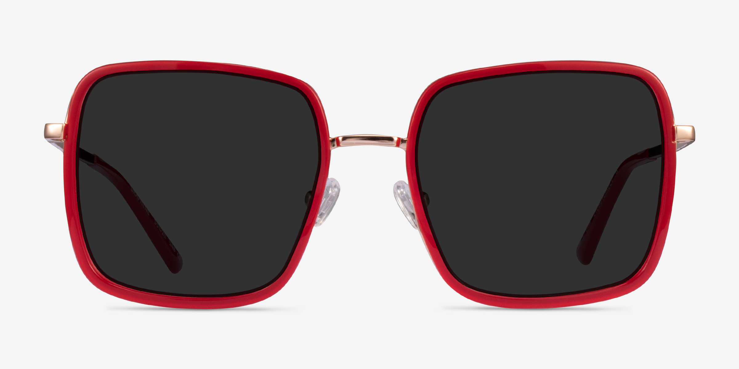 Graphene Red Gold MétalSoleil de Lunette de vue d'EyeBuyDirect, Vue de Face