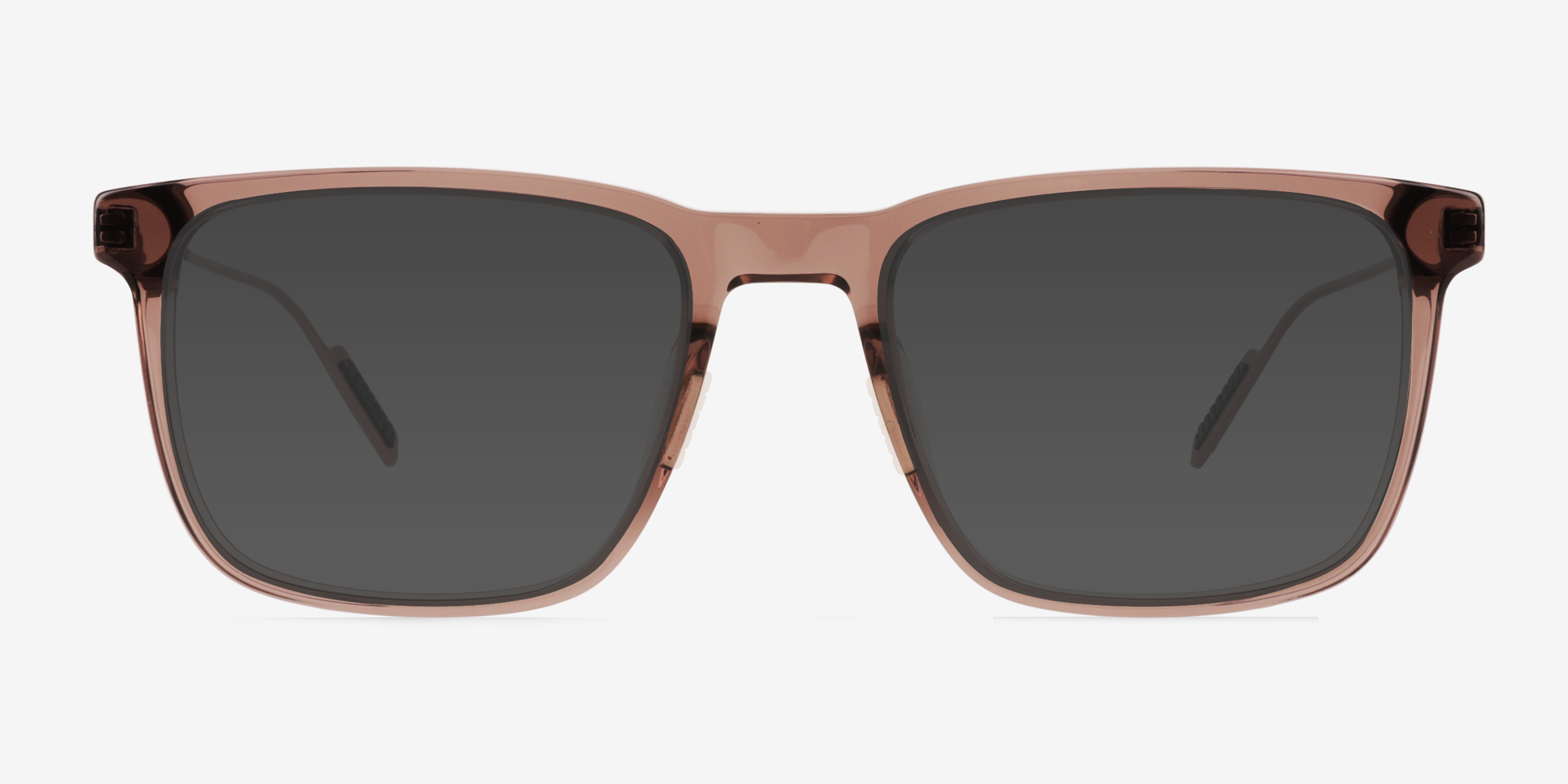 Climb Crystal Brown MétalSoleil de Lunette de vue d'EyeBuyDirect, Vue de Face