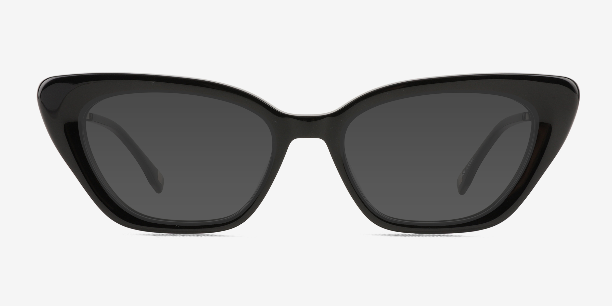 Suzanne Noir MétalSoleil de Lunette de vue d'EyeBuyDirect, Vue de Face