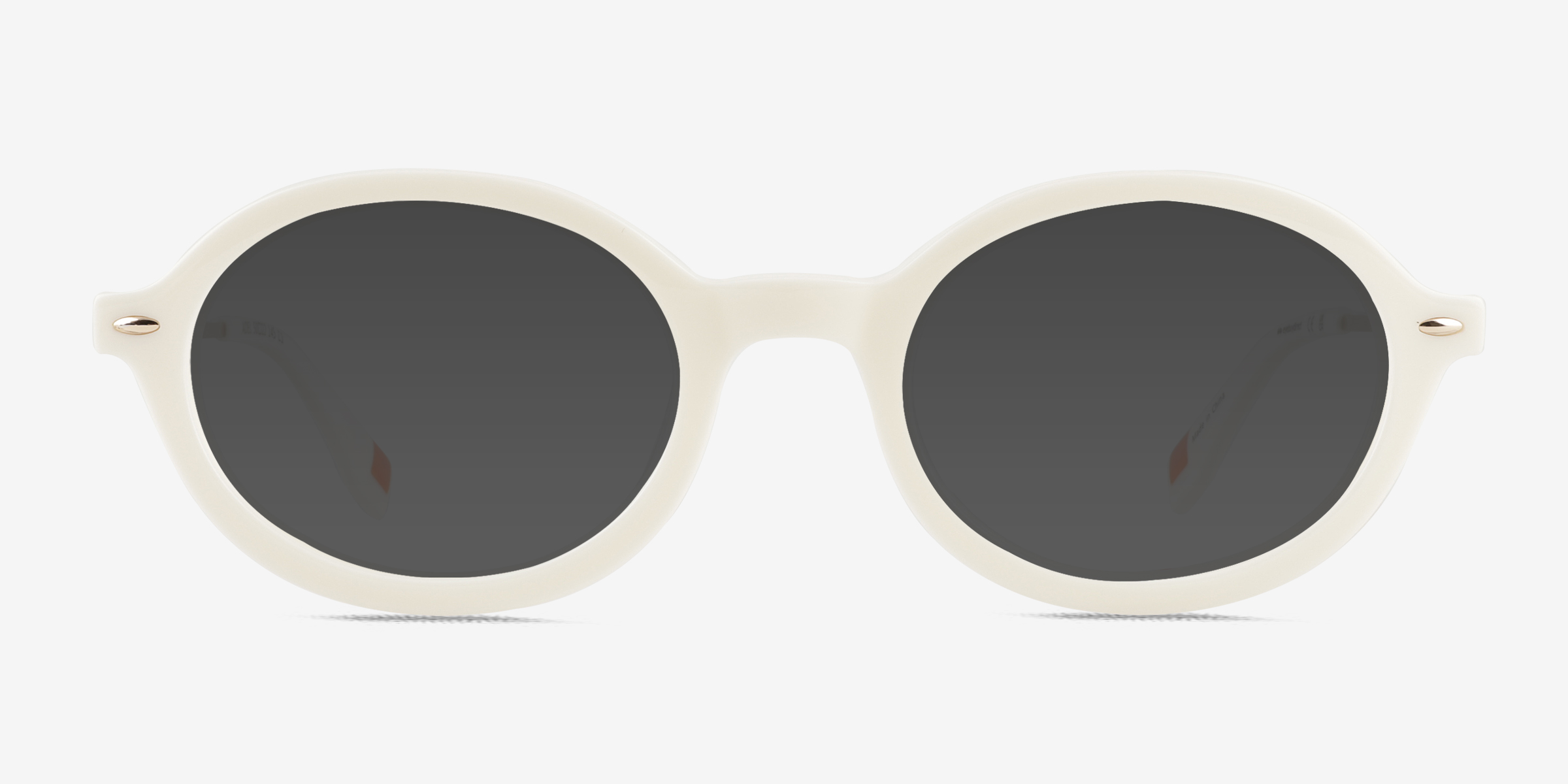 Adel Blanche MétalSoleil de Lunette de vue d'EyeBuyDirect, Vue de Face