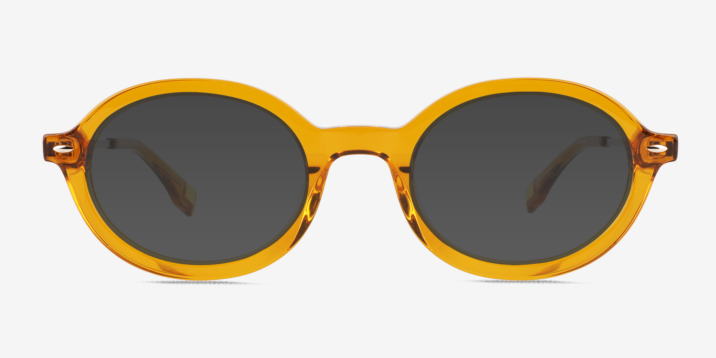 Adel Clear Orange MétalSoleil de Lunette de vue d'EyeBuyDirect, Vue de Face