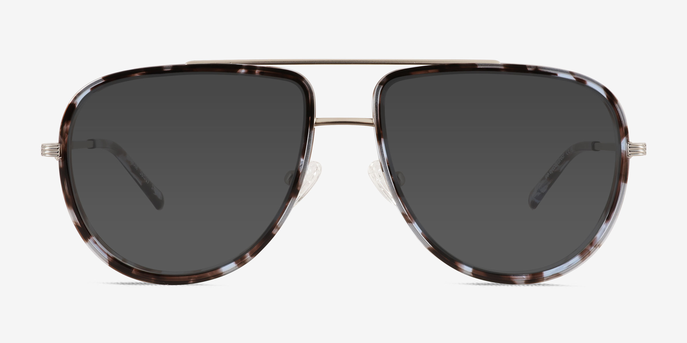 Mortar Tortoise Silver MétalSoleil de Lunette de vue d'EyeBuyDirect, Vue de Face