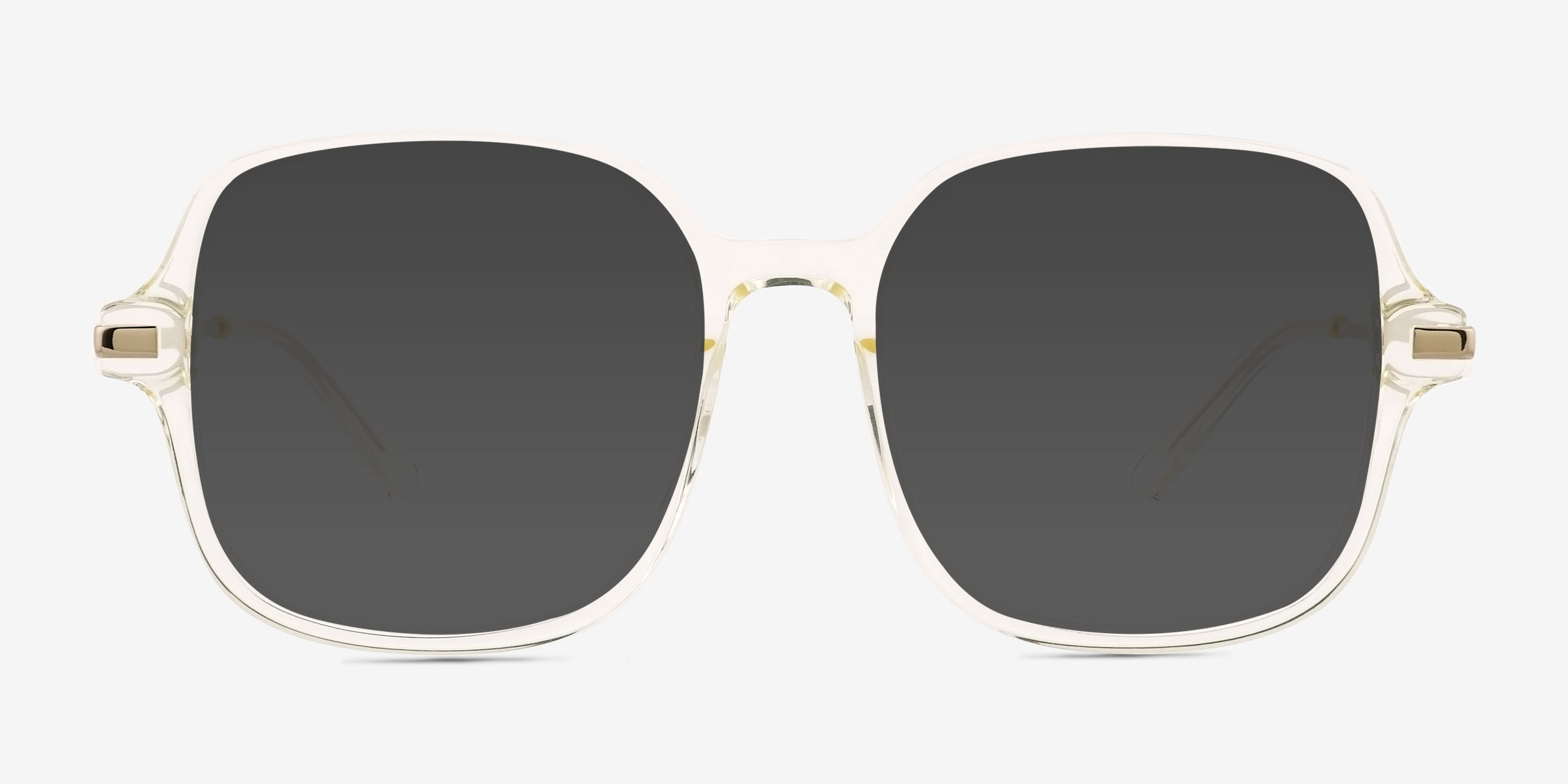 Salvador Transparent MétalSoleil de Lunette de vue d'EyeBuyDirect, Vue de Face