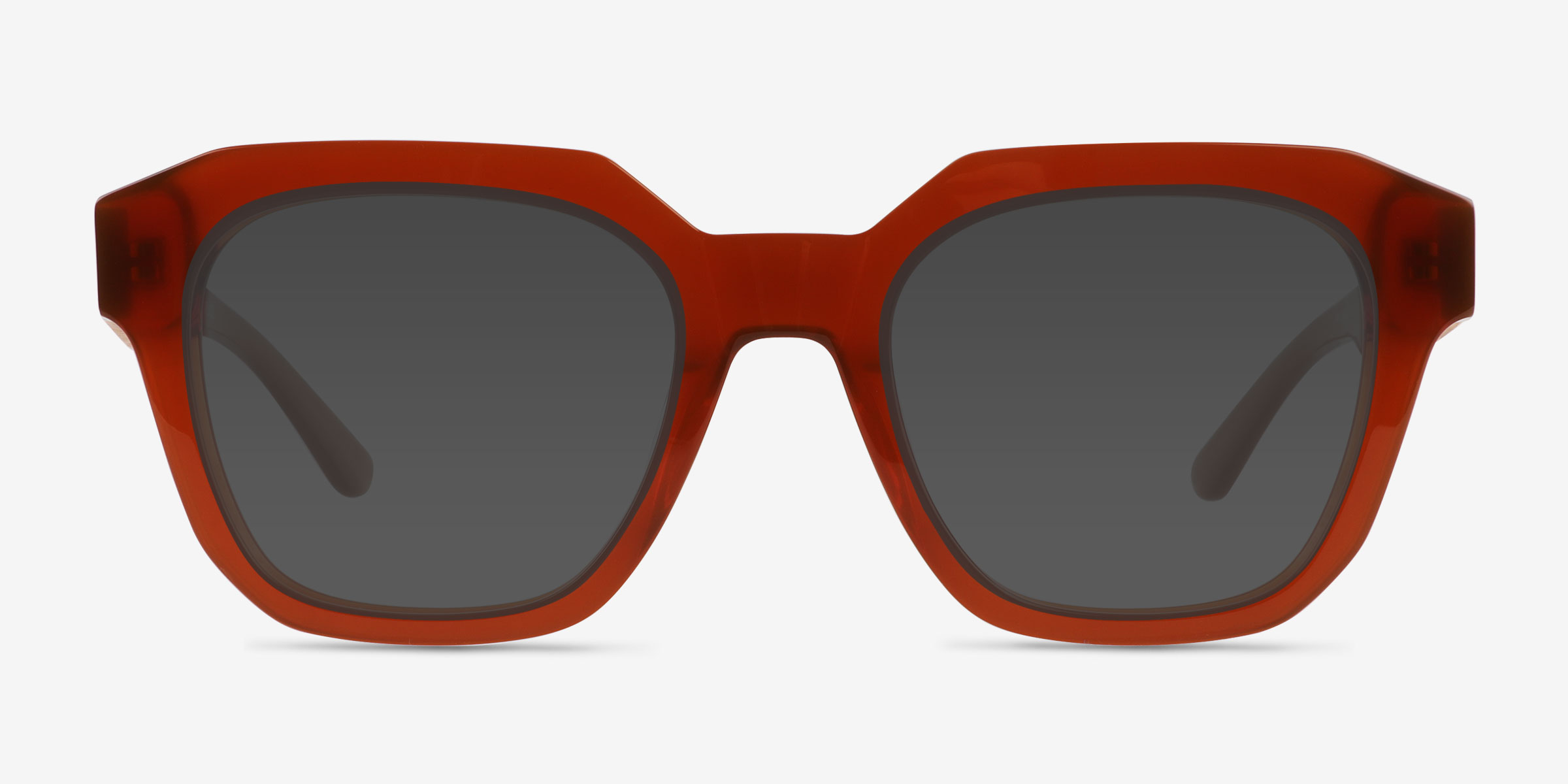 Teak Dark Orange Wood-textureSoleil de Lunette de vue d'EyeBuyDirect, Vue de Face