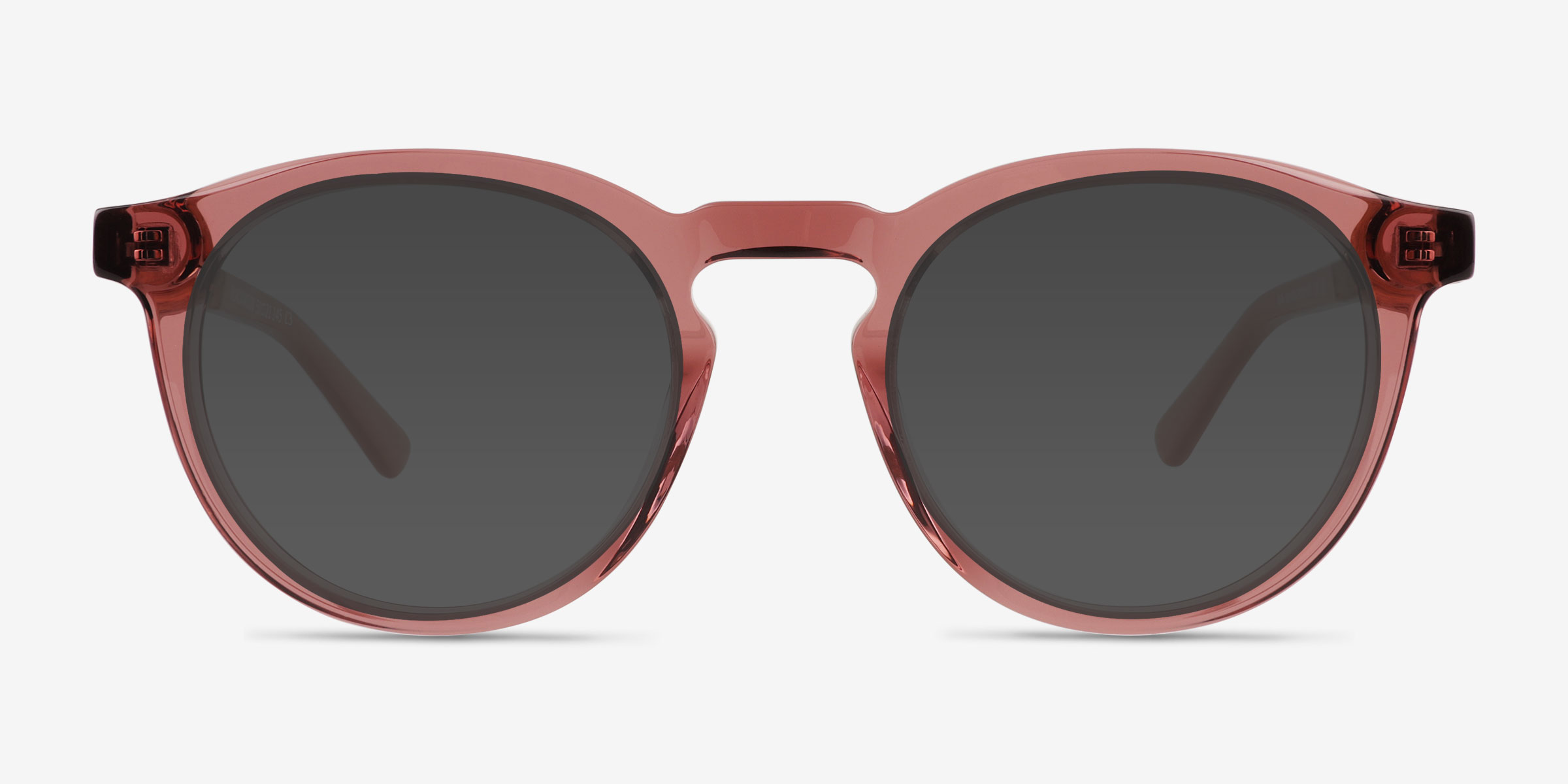 Blackwood Clear Pink Wood-textureSoleil de Lunette de vue d'EyeBuyDirect, Vue de Face