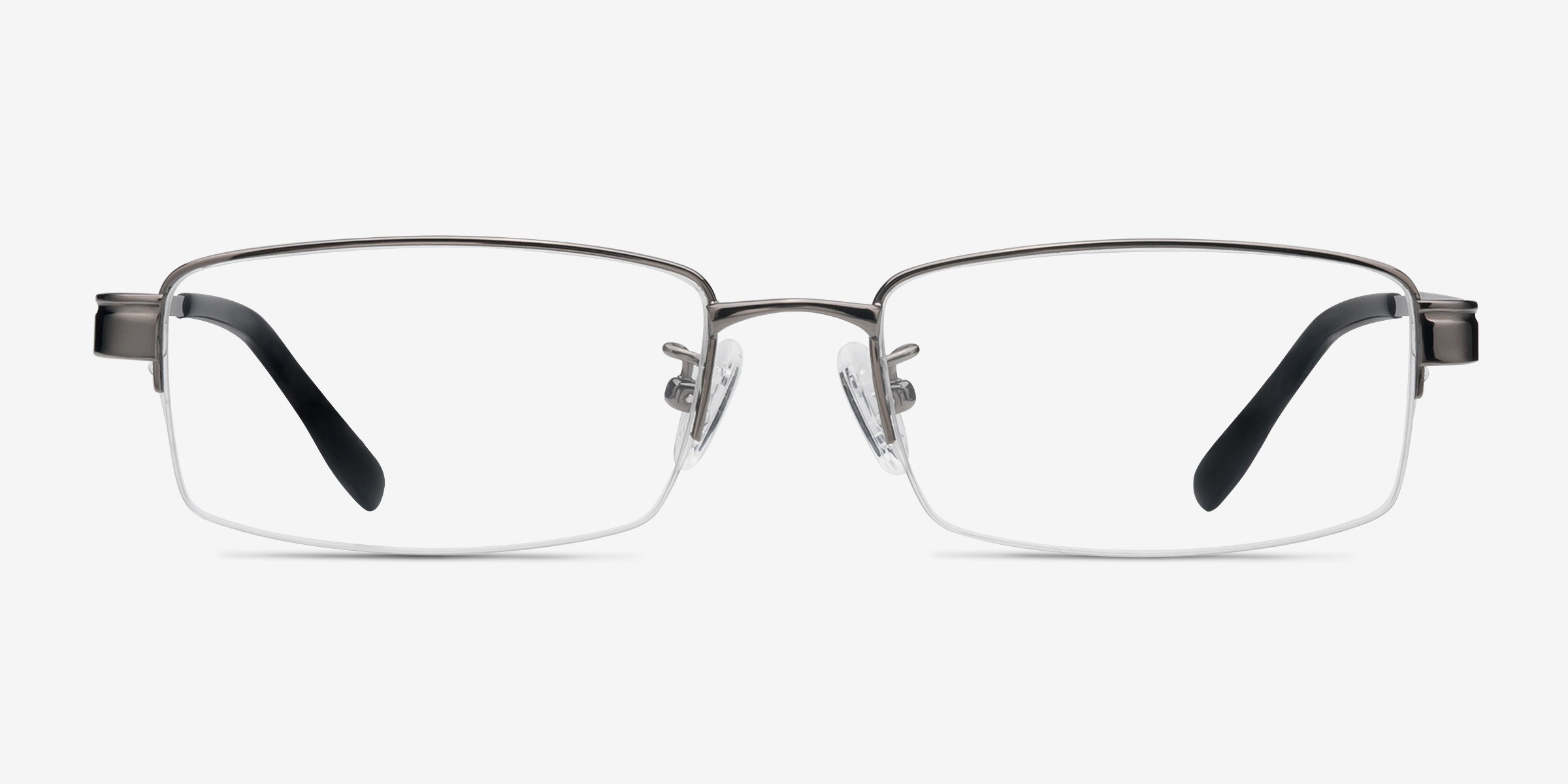 Emerge Gunmetal TitaniumMontures de lunettes de vue d'EyeBuyDirect, Vue de Face