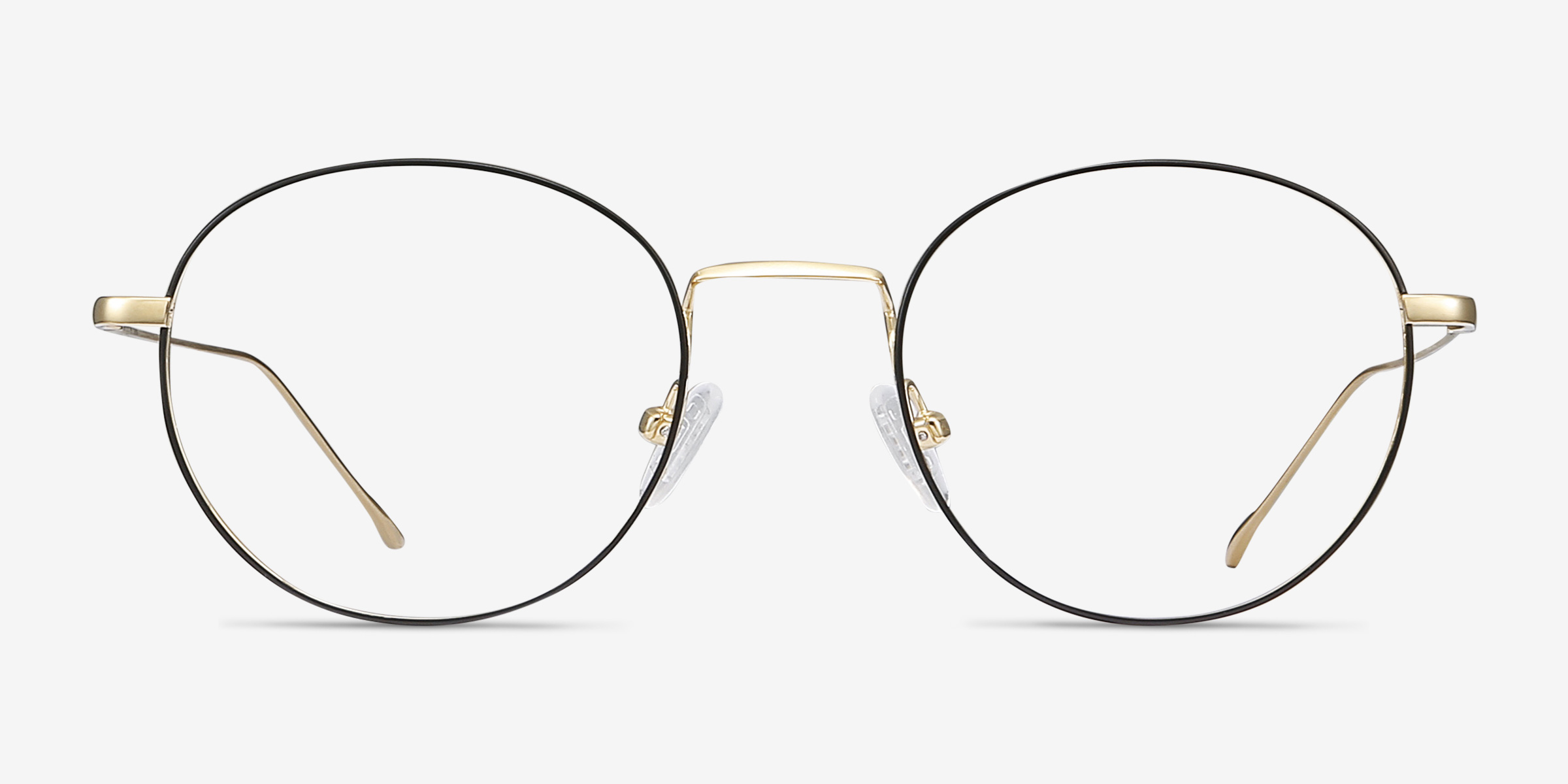 Aegis Noir TitaniumMontures de lunettes de vue d'EyeBuyDirect, Vue de Face