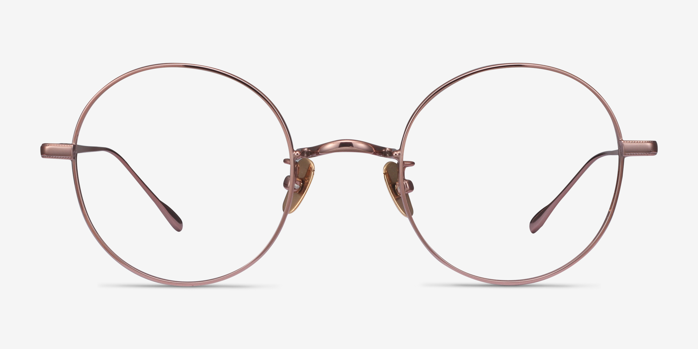 Berlioz Or rose TitaniumMontures de lunettes de vue d'EyeBuyDirect, Vue de Face