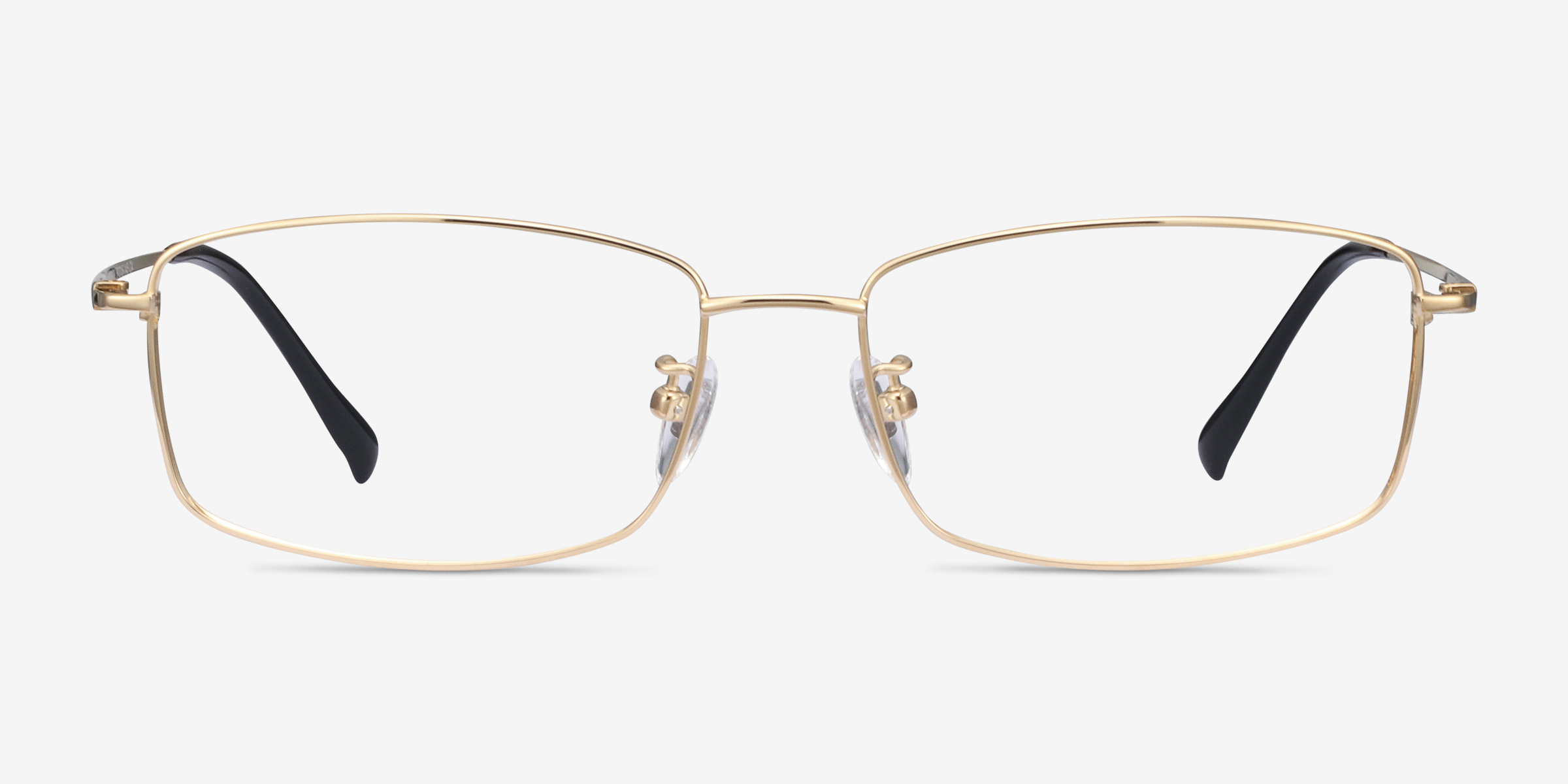 Embark Doré TitaniumMontures de lunettes de vue d'EyeBuyDirect, Vue de Face