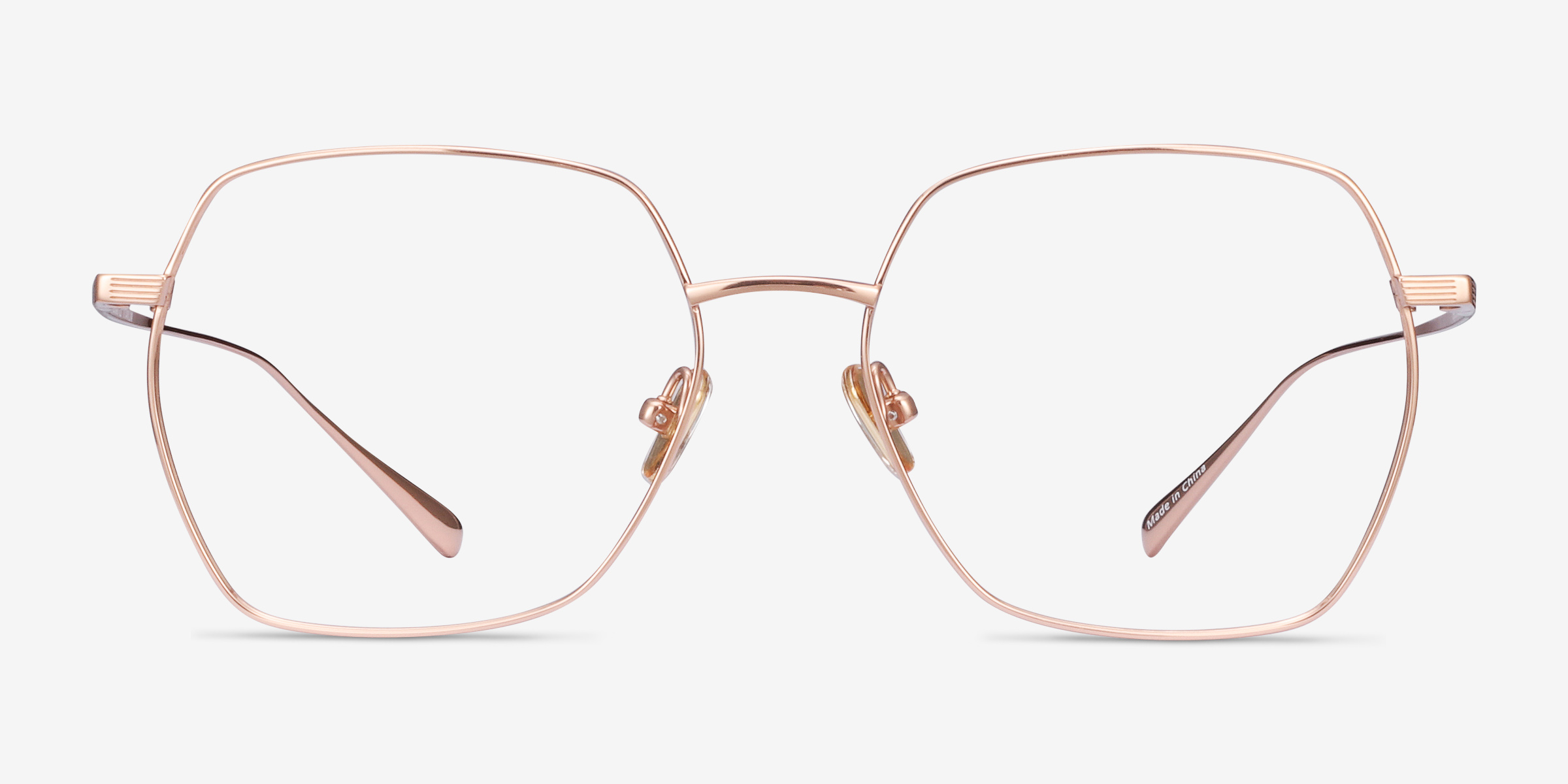 Holistic Or rose TitaniumMontures de lunettes de vue d'EyeBuyDirect, Vue de Face