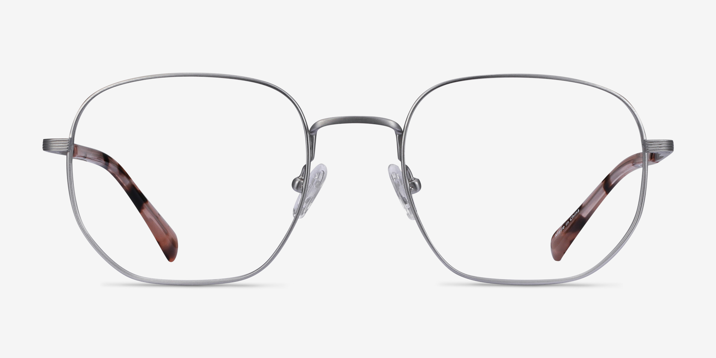 Dante Gunmetal TitaniumMontures de lunettes de vue d'EyeBuyDirect, Vue de Face