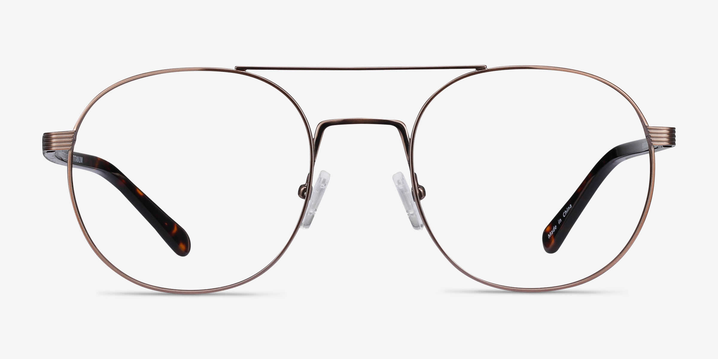 Gordon Bronze TitaniumMontures de lunettes de vue d'EyeBuyDirect, Vue de Face