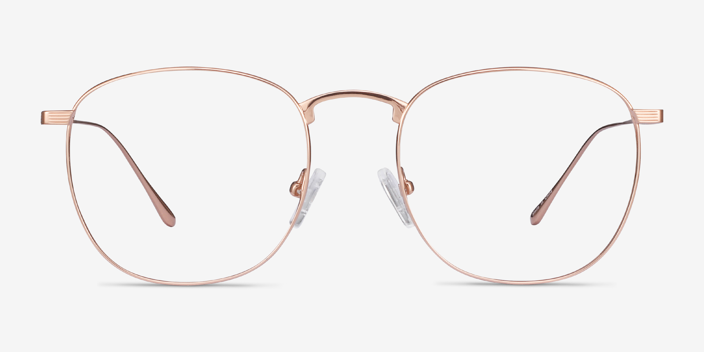 Arbor Or rose TitaniumMontures de lunettes de vue d'EyeBuyDirect, Vue de Face