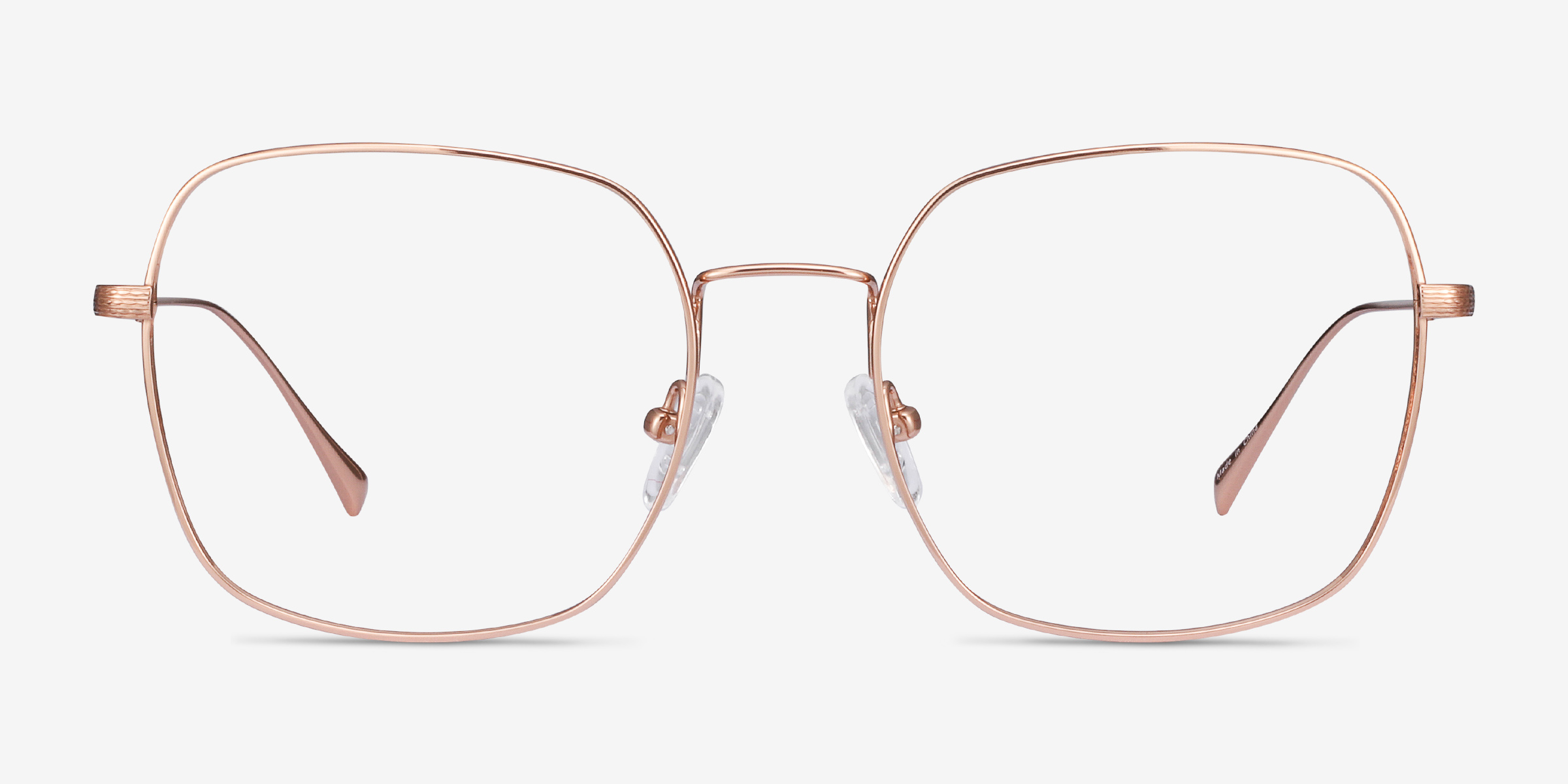 Meteor Or rose TitaniumMontures de lunettes de vue d'EyeBuyDirect, Vue de Face