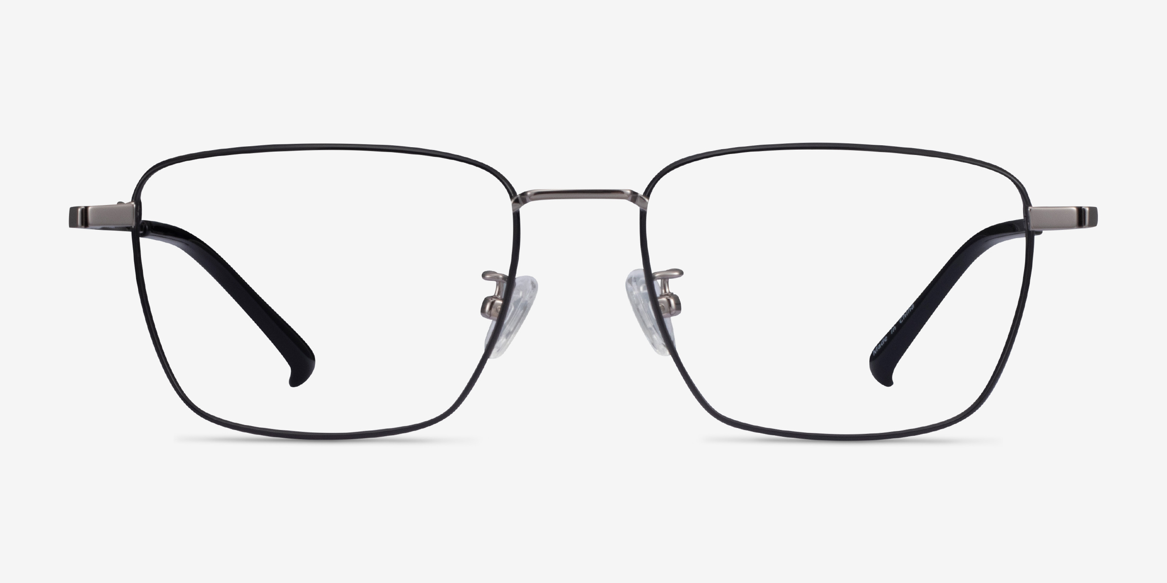 Lorem Black Gunmetal TitaniumMontures de lunettes de vue d'EyeBuyDirect, Vue de Face