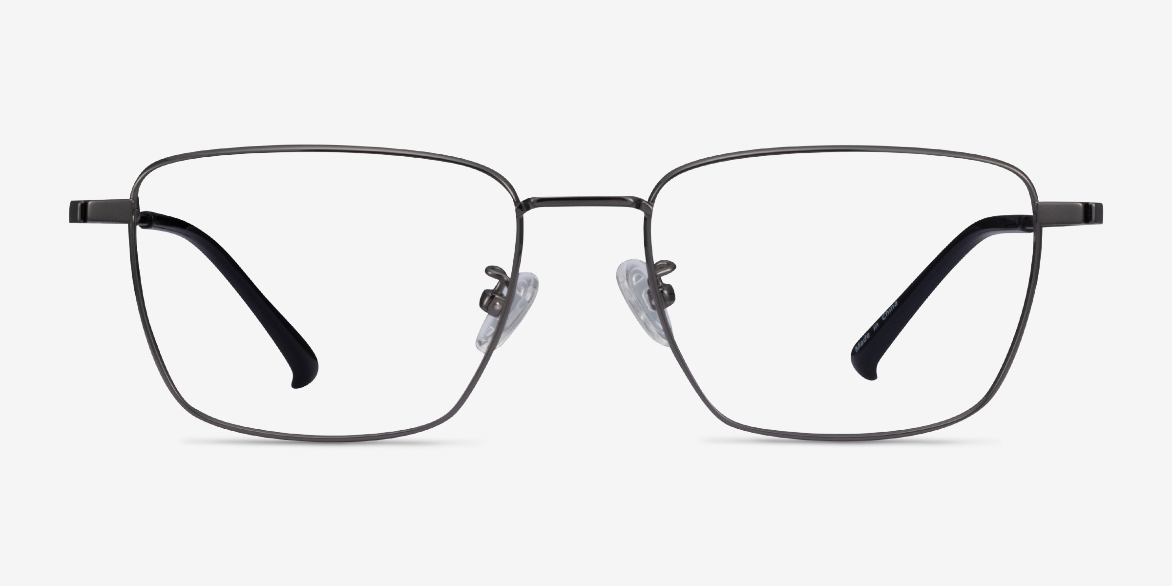 Lorem Gunmetal TitaniumMontures de lunettes de vue d'EyeBuyDirect, Vue de Face