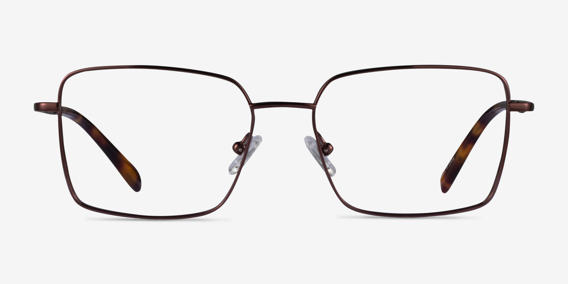 Caspian Café TitaniumMontures de lunettes de vue d'EyeBuyDirect, Vue de Face