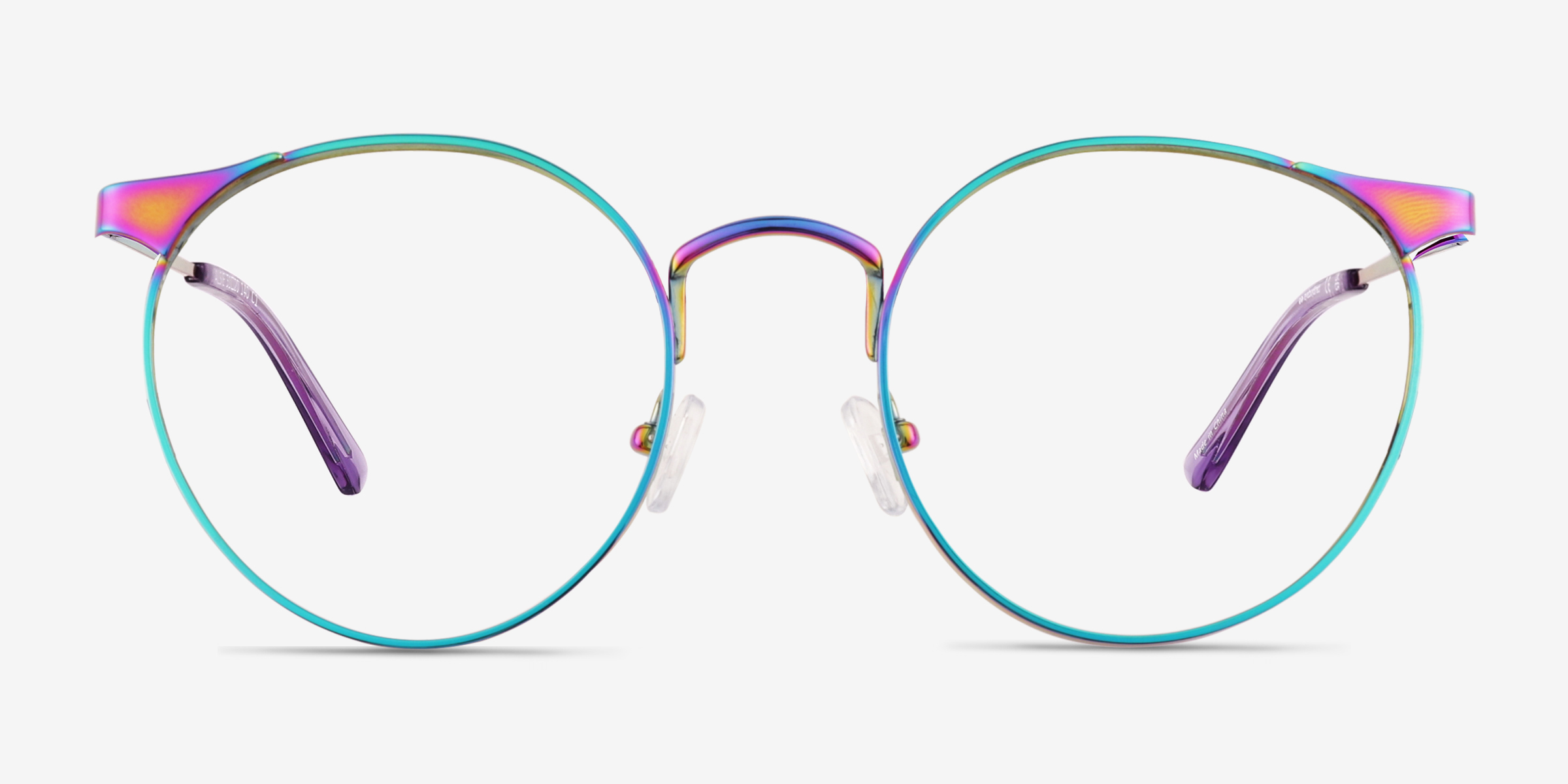 Alsie Arc-en-ciel TitaniumMontures de lunettes de vue d'EyeBuyDirect, Vue de Face